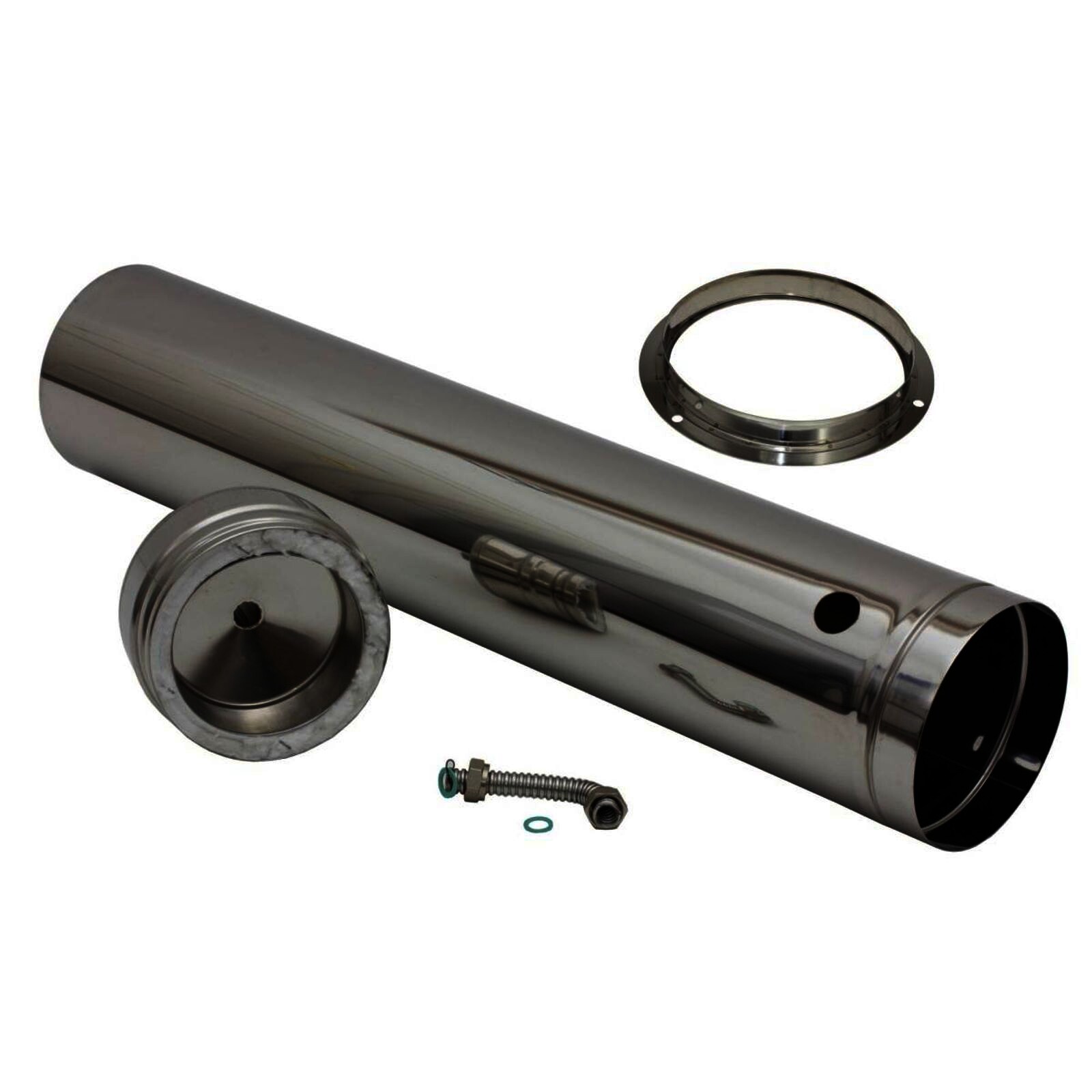 Schornstein justierbares Fußteil 5 m Set Edelstahl DW DN 200