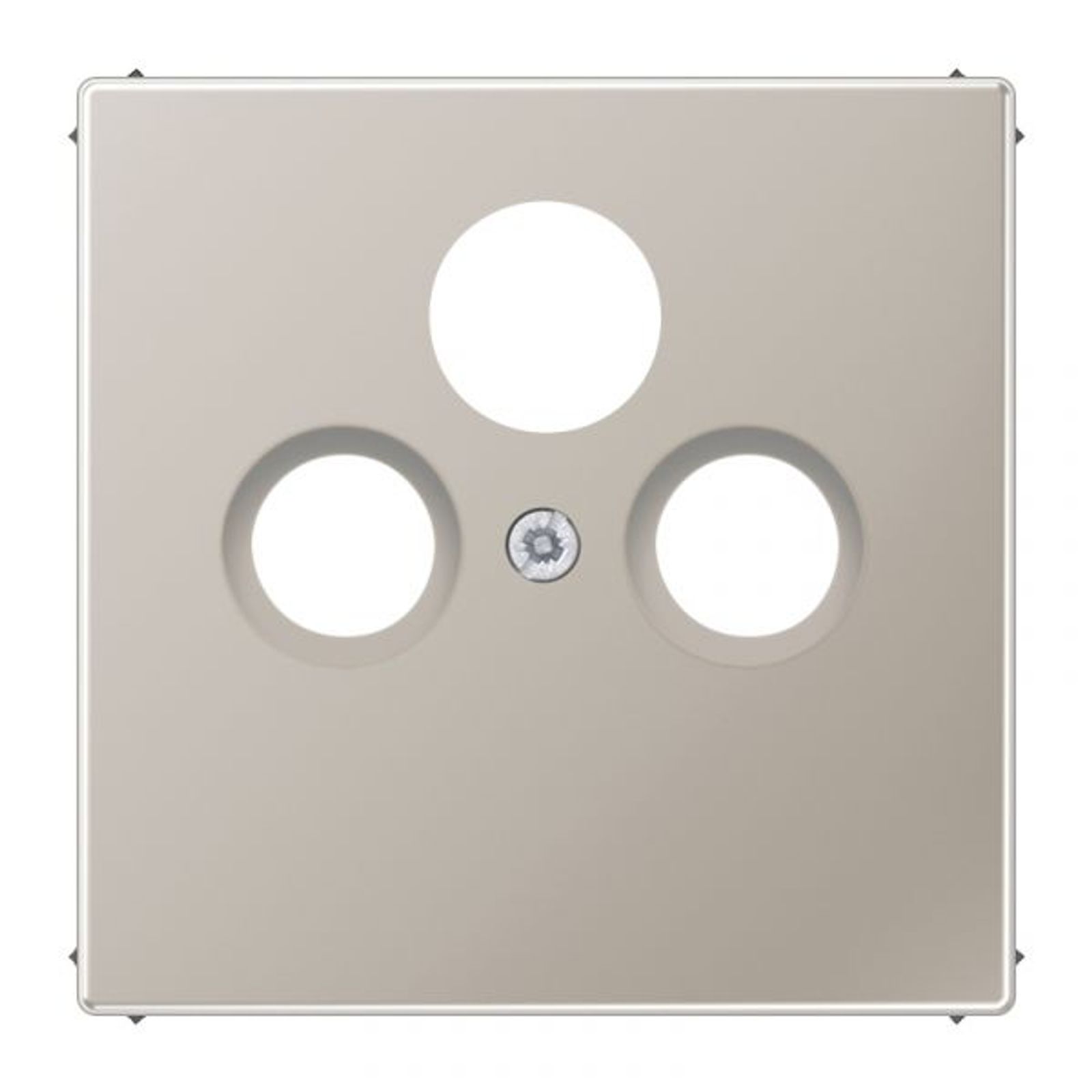 Jung Zentralplatte Sat/TV/Radio 3-fach Edelstahl LS ES 2990 SAT Schraubbef mt