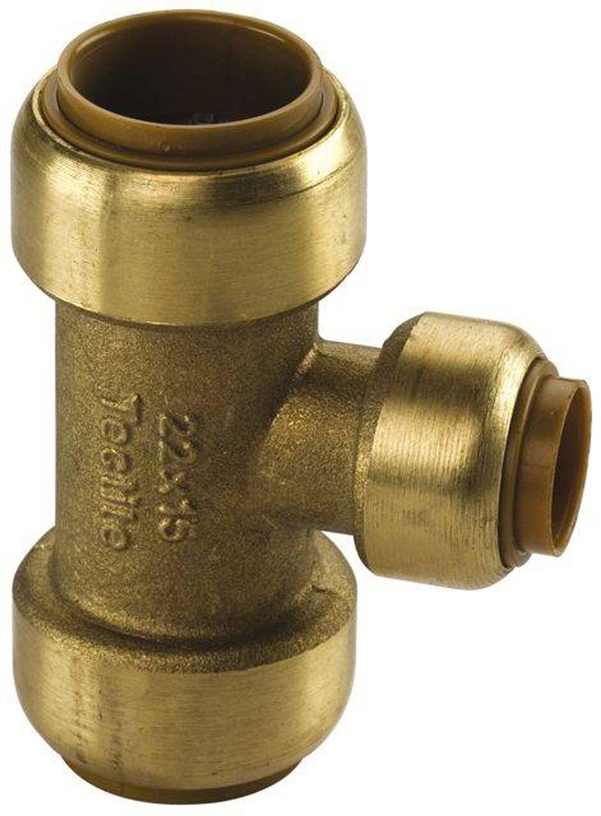 Kupfer Steckfitting Tectite T-Stück Mittelabgang reduziert 28 x 18 x 28 mm DVGW
