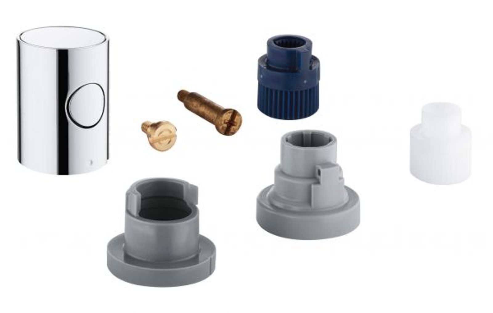 GROHE Metallgriff 47984 DN 15 Mengengriff mit EcoButton chrom