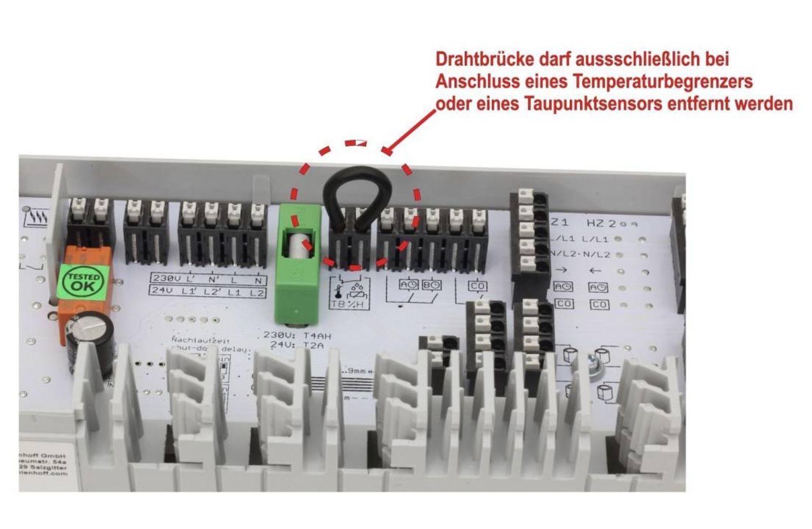 Anschlussleiste Alpha Basis direct Standard Plus 230 V für 6 Heiz- und Kühlzonen