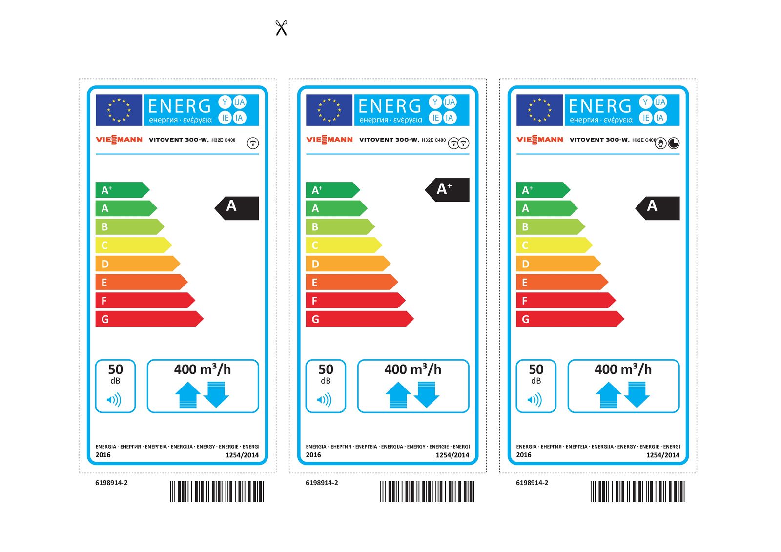 VIESSMANN Vitovent 300-W, Typ H32E C400 (L) Zentrales Wohnungslüftungs-System Enthalpie