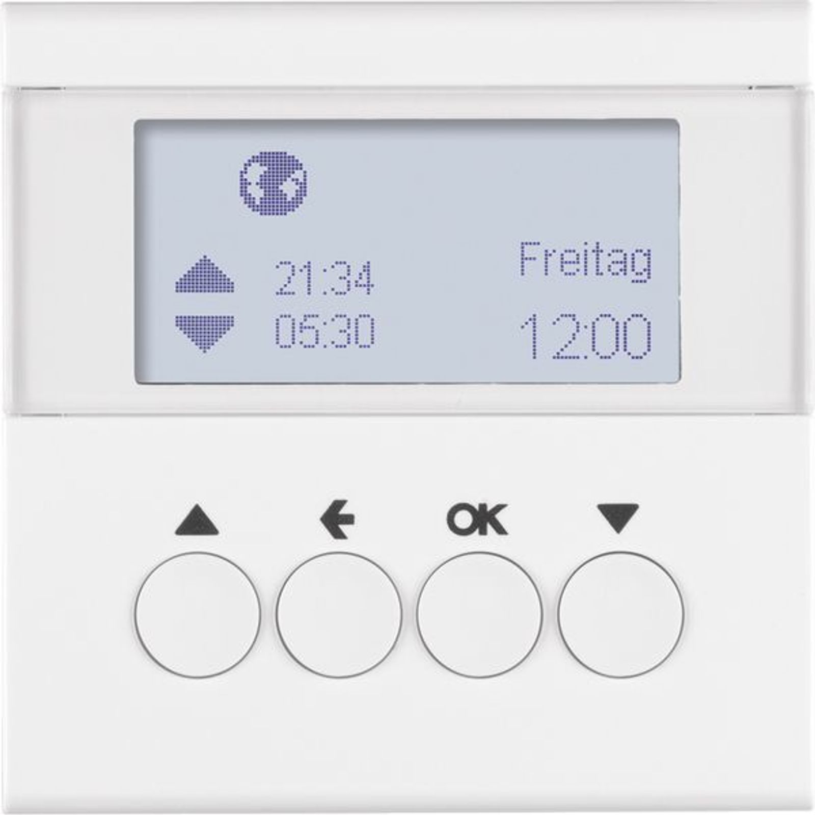 Berker 85741189 Jalousie-Schaltuhr S.1/B.3/B.7 polarweiß, glänzend