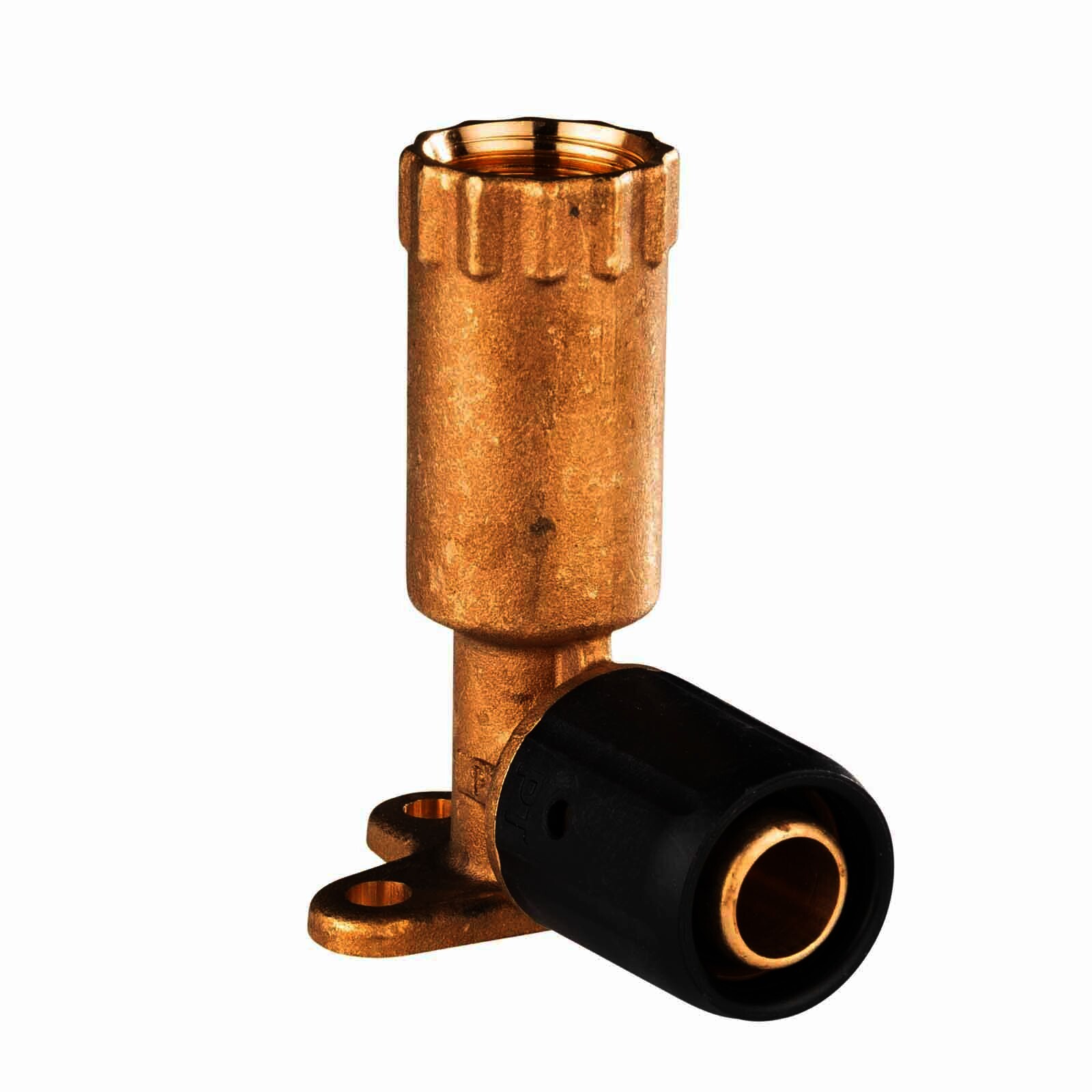 Selfio-Steck Aluverbund Steckfitting  Wandwinkel 20 x 2 mm - 1/2" - 78 mm DVGW