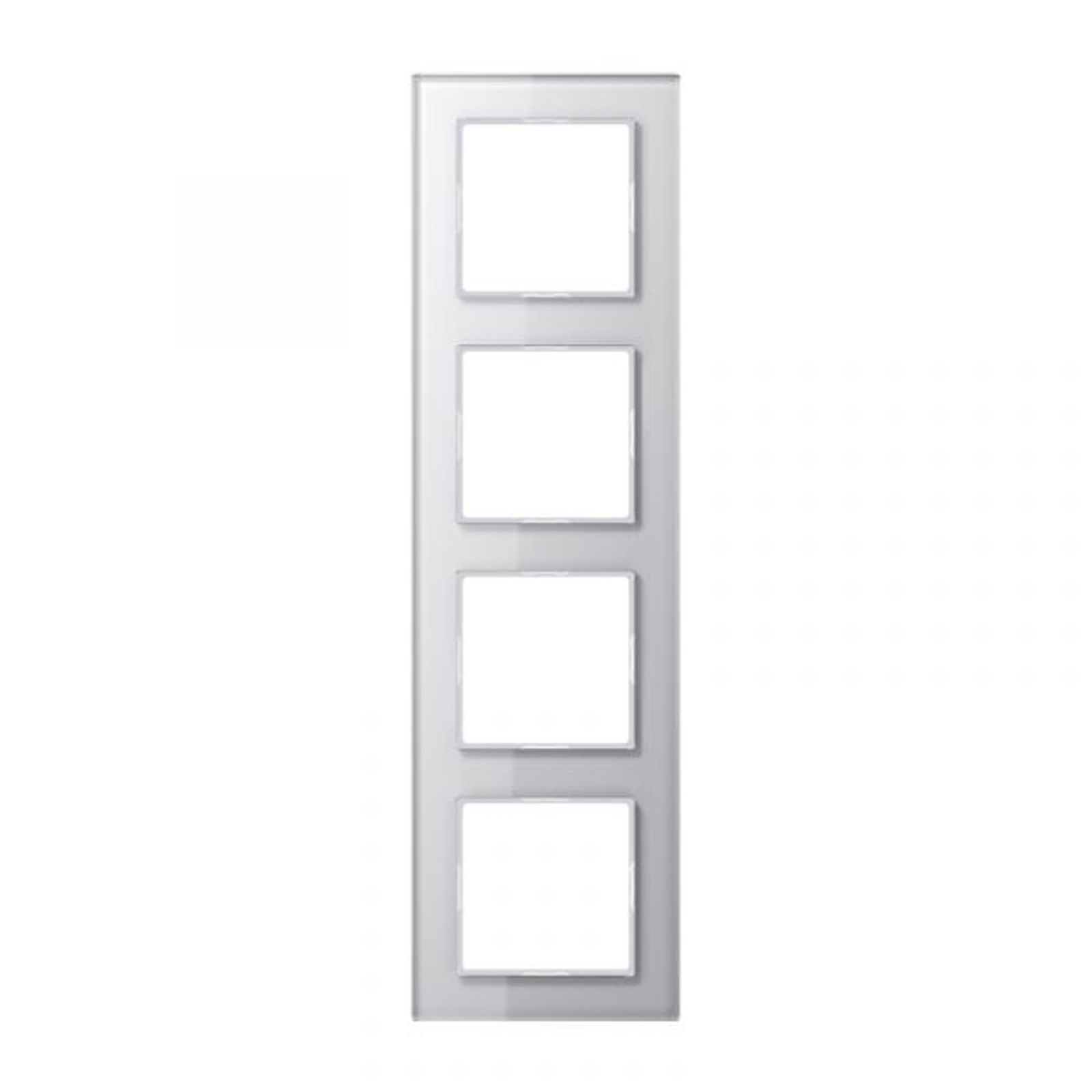 Jung Einbaurahmen 4-fach alpinweiß glänzend Glas A / A CREATION AC 584 GL WW für GEB-K