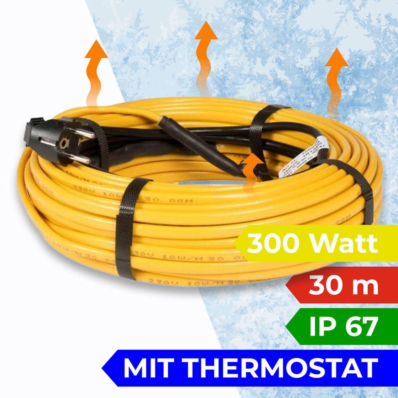 Rohrbegleitheizung Frostschutz-Heizleitung 30 m 300 Watt