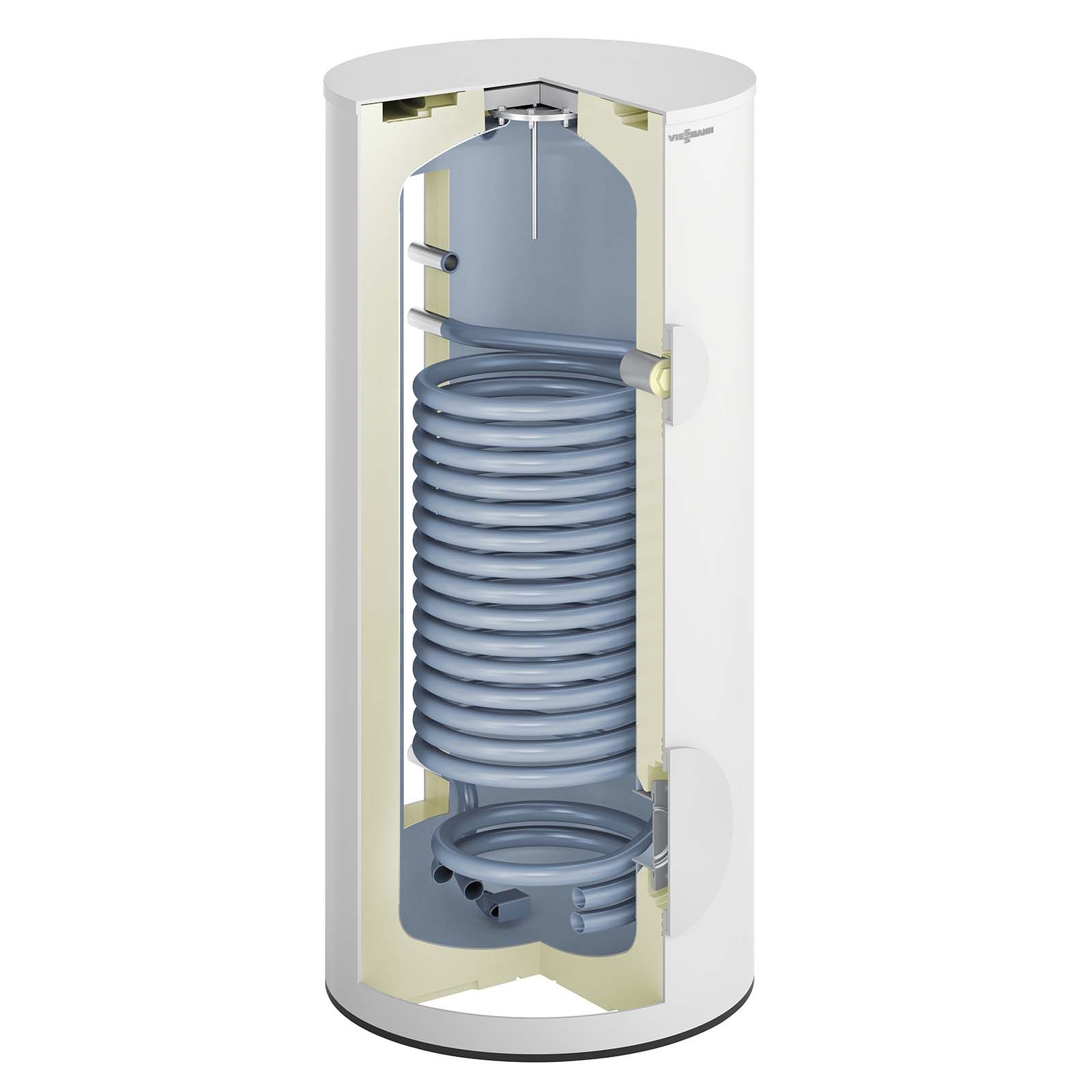 Viessmann Paket Vitocal 150-A Luft/Wasser-Wärmepumpe 6,5 kW AWO-M-E-AC 151.A08 230V Monoblock mit Speicher Vitocell 100-V CVWC 250l