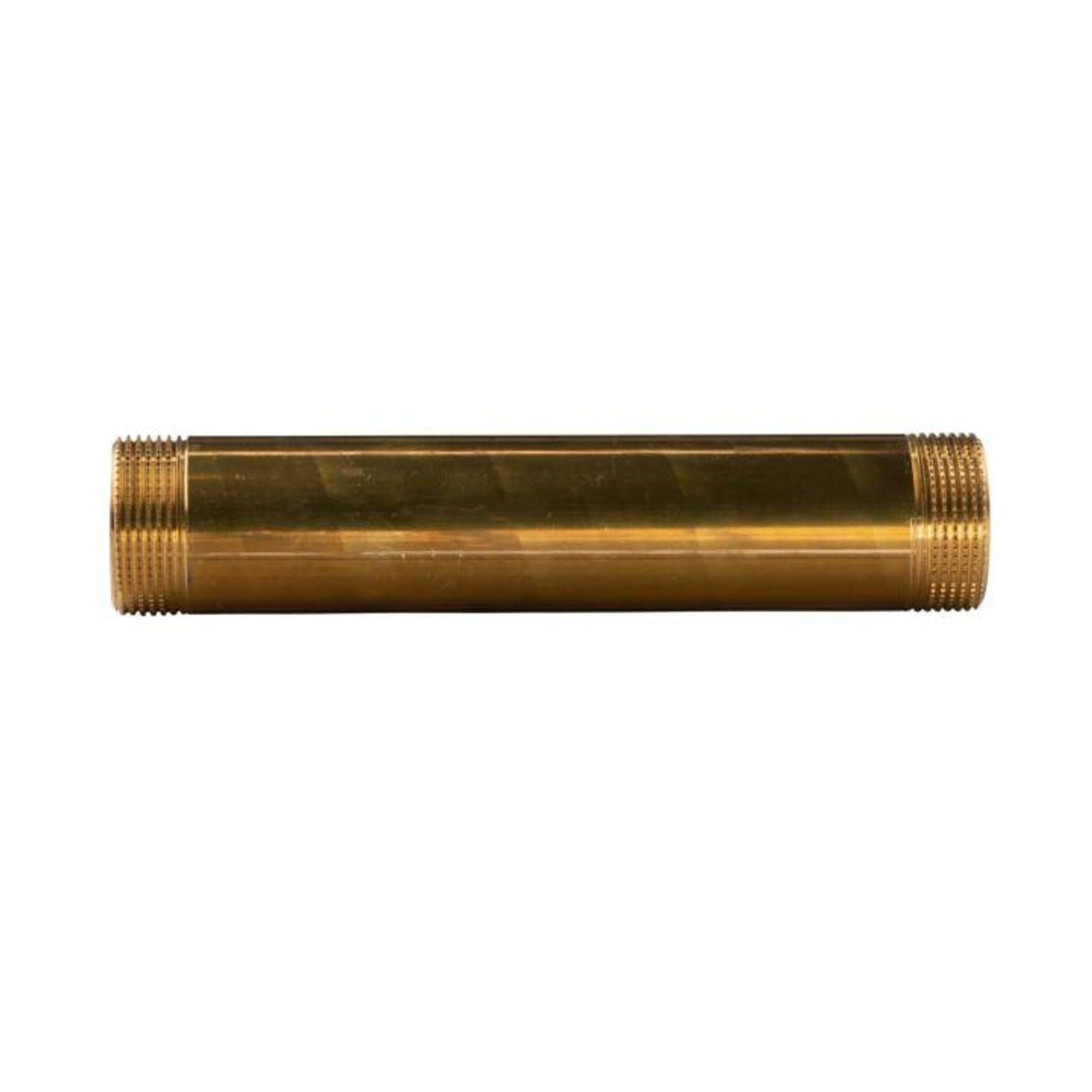 Messing Gewinde-Fitting Distanzdoppelnippel 1 1/4" - 1 1/4" L= 200mm, schwere Ausführung