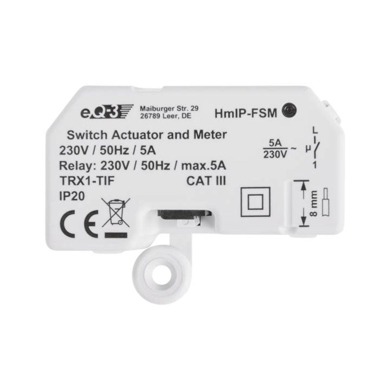 Homematic IP Smart Home Schalt-Mess-Aktor - Unterputz HmIP-FSM