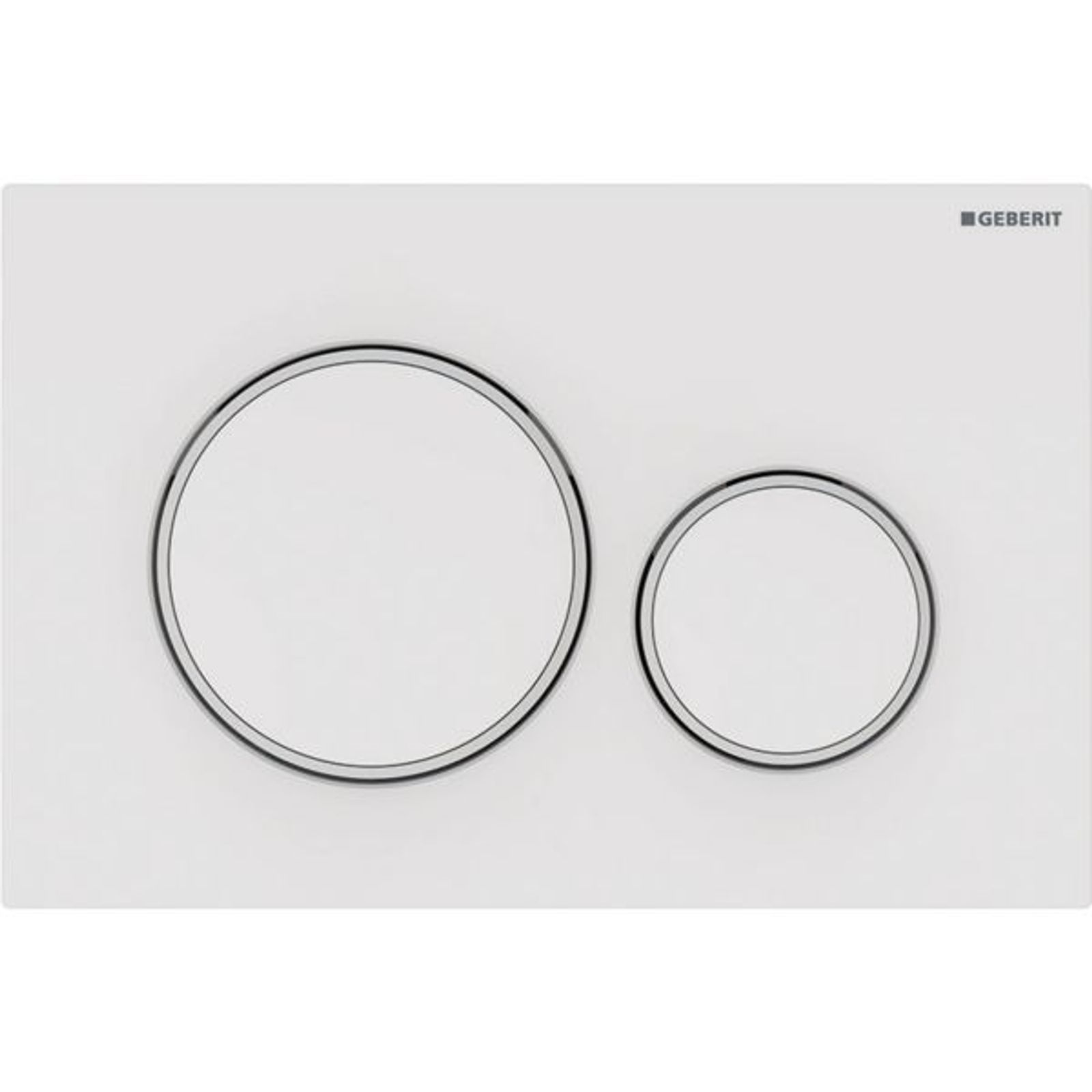 Geberit BetPl Sigma20 für 2-Mengen-Sp weiß weiß matt
