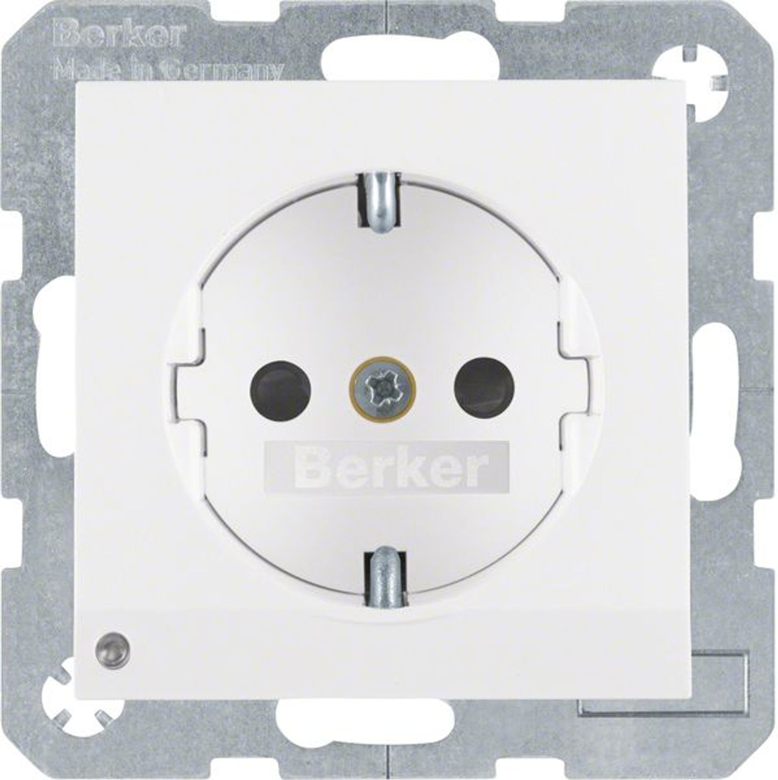 Berker 41098989 Steckdose SCHUKO mit LED-Orientierungslicht S.1/B.3/B.7 polarweiß, glänzend