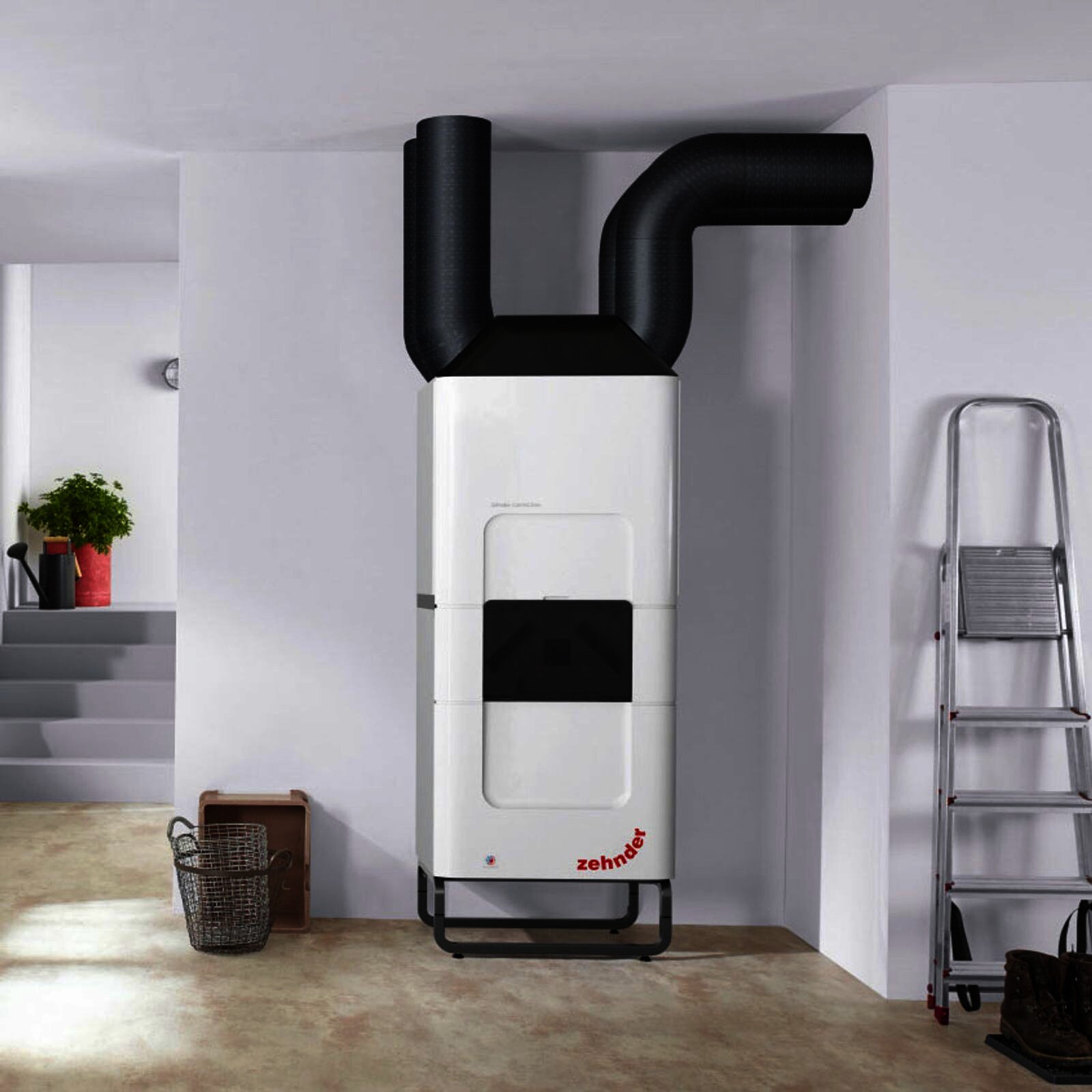 Zehnder ComfoClime Cool Komfort-Paket 24 mit Lüftungsgerät ComfoAir Q350 TR Enthalpie