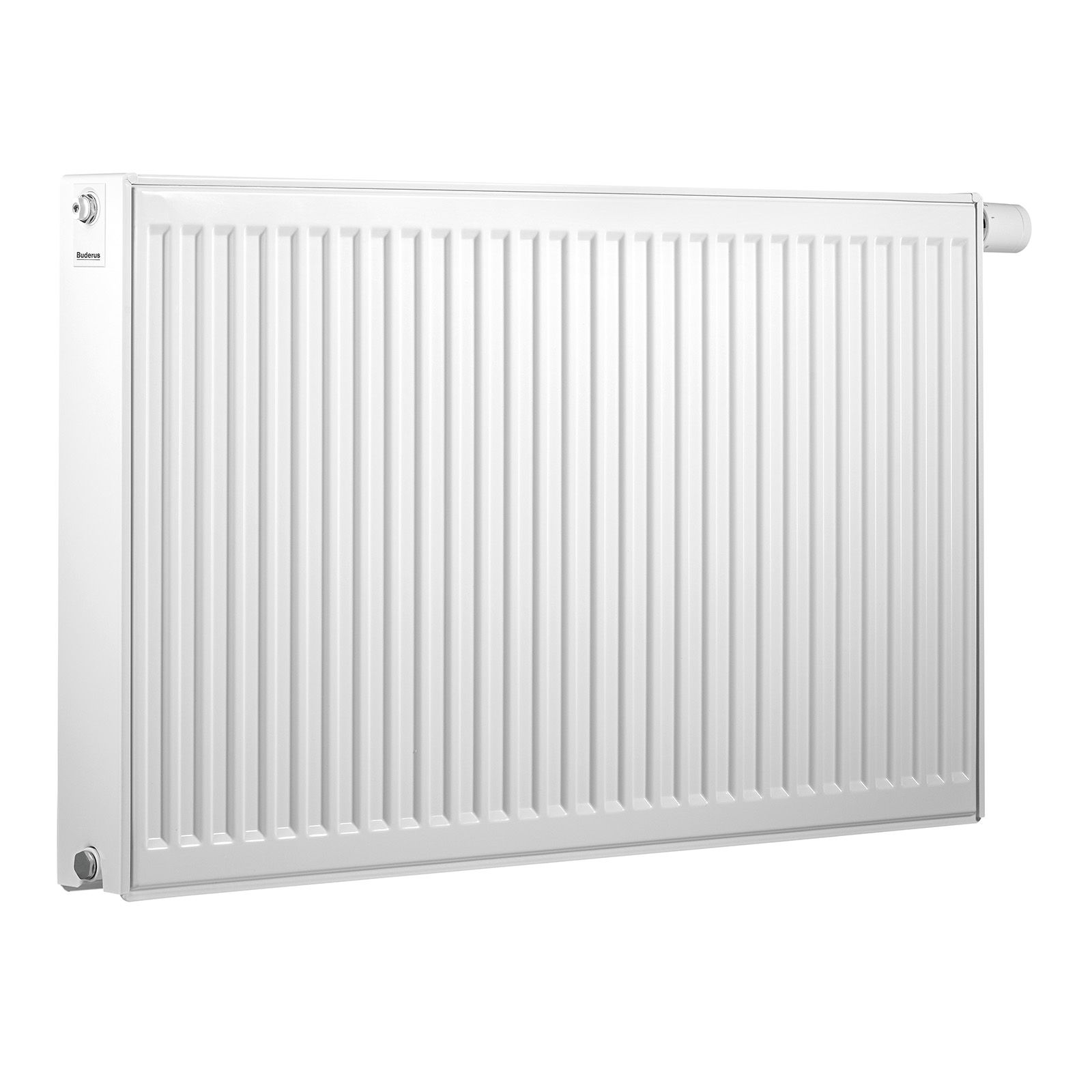 Buderus VC-Profil.2 Logatrend Flachheizkörper Typ 22, 500 x 1400 mm, Ausführung FMS, mit Stopfen, Anschluss rechts