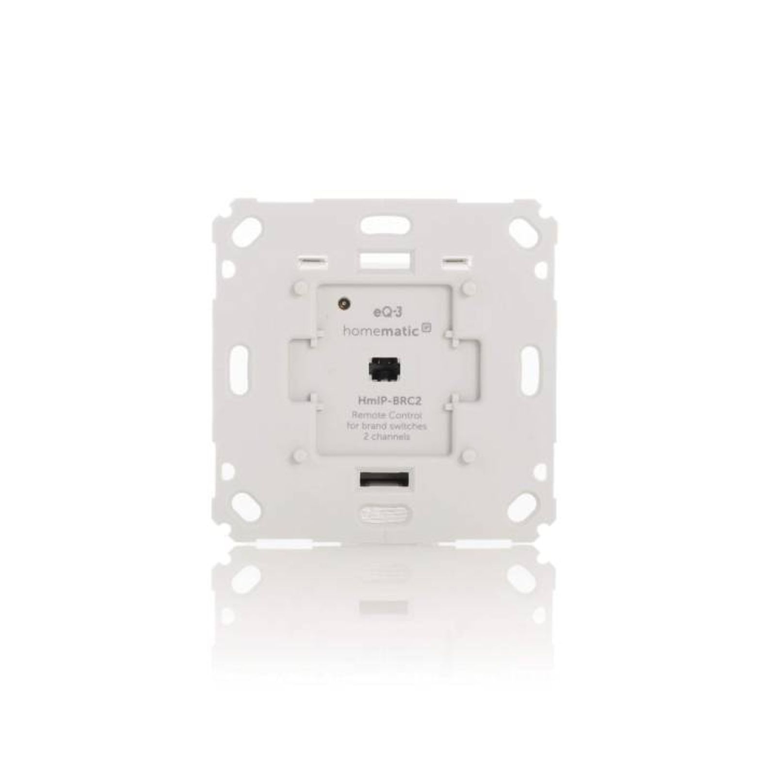 Homematic IP Smart Home Wandtaster HmIP-BRC2 für Markenschalter - 2-fach
