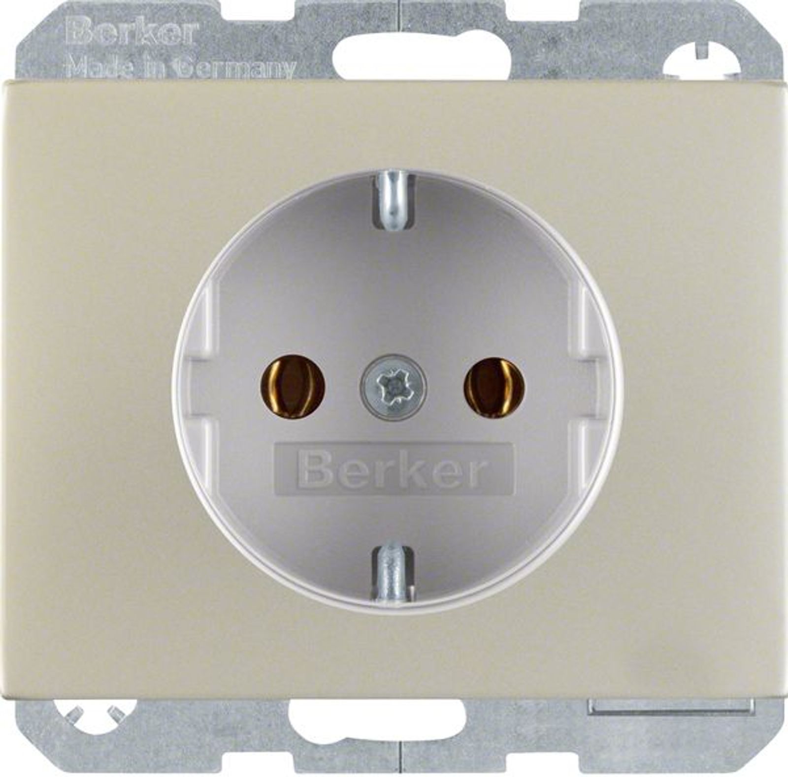 Berker 47357004 Steckdose SCHUKO mit erhöhtem Berührungsschutz K.5 Edelstahl Rostfrei