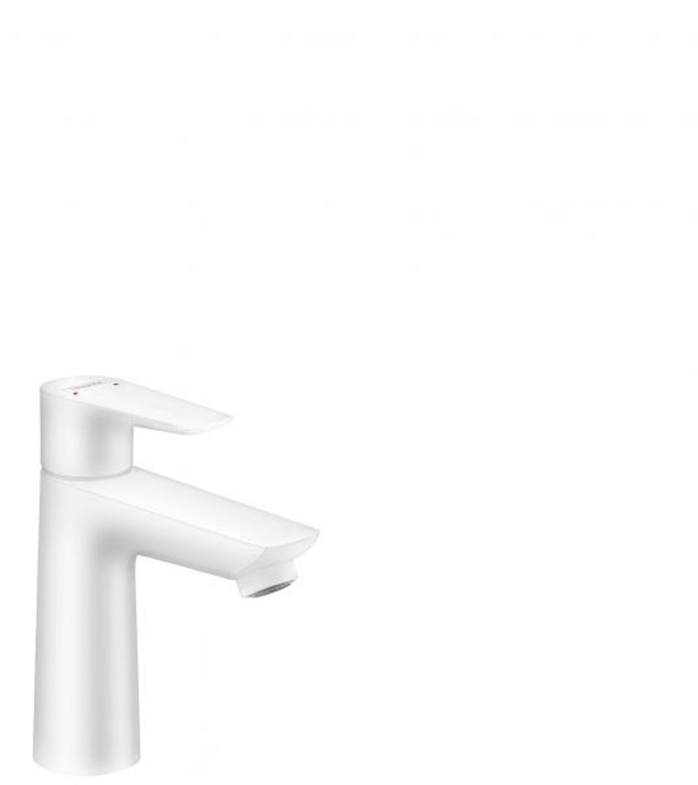 hansgrohe Waschtischmischer 110 Talis E mattweiss ohne Ablaufgarnitur