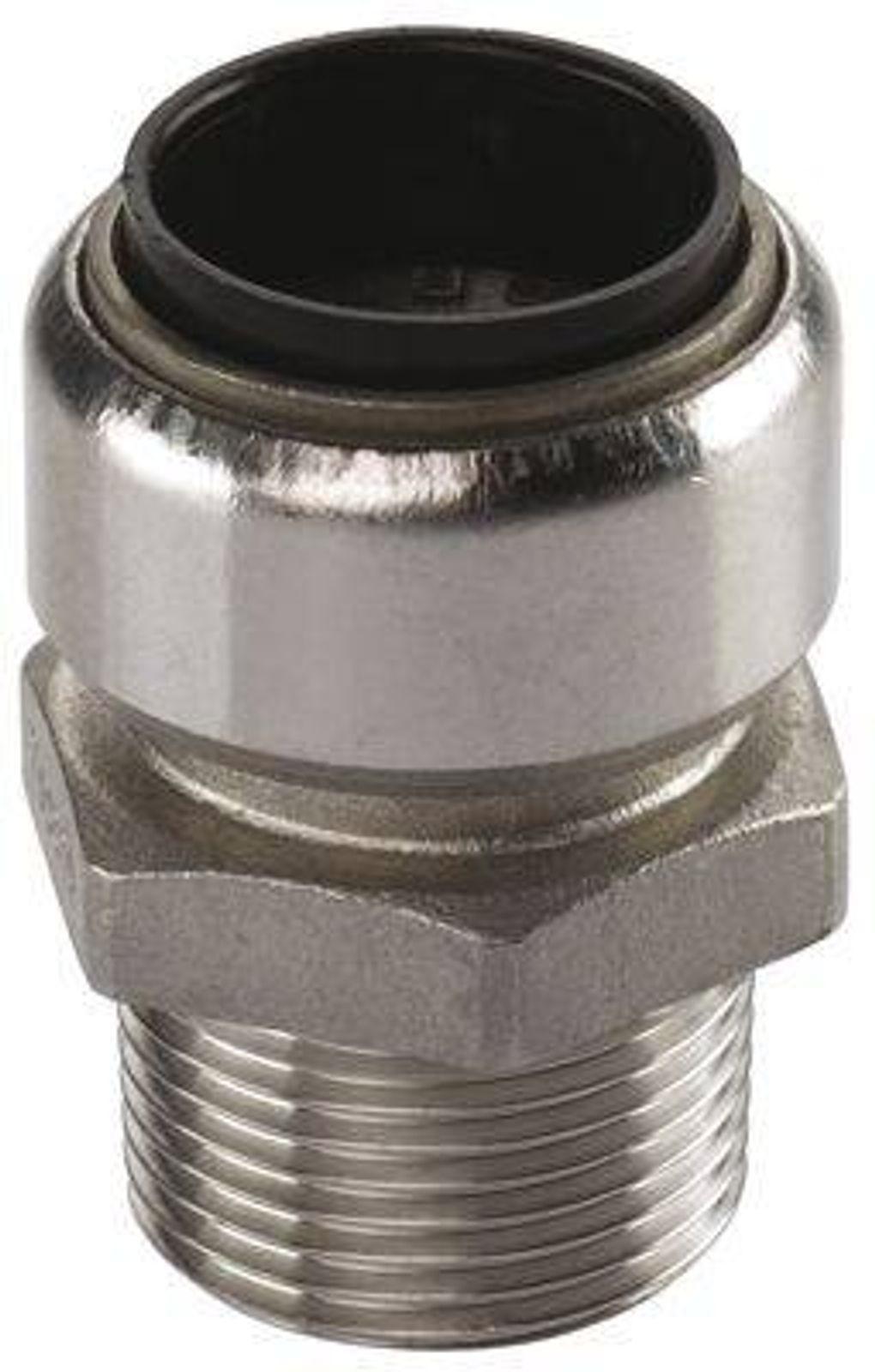 Edelstahl Steckfitting Tectite Übergangsverschraubung Außengewinde 22 mm - 3/4 Zoll DVGW 5 Stück