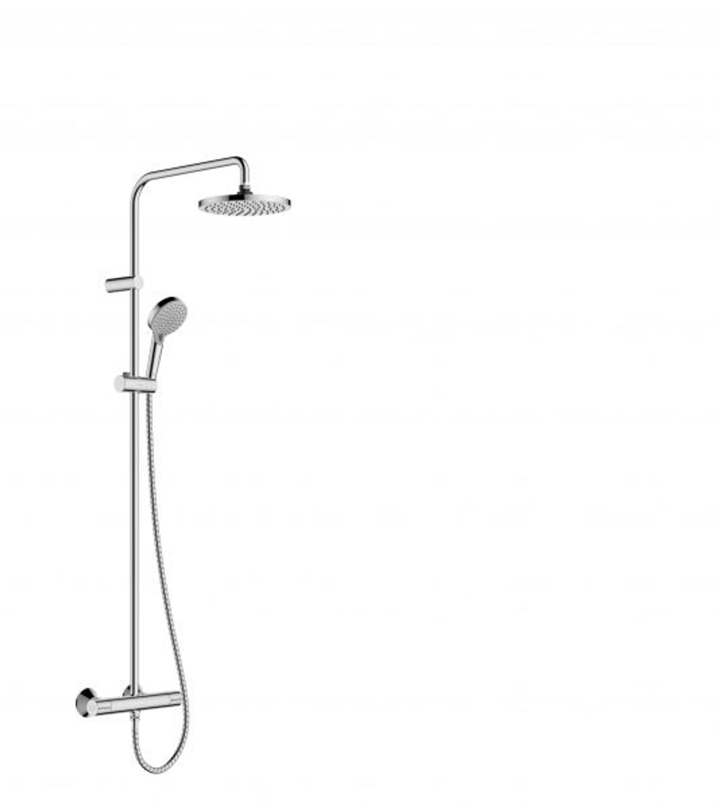 hansgrohe Showerpipe 200 1j Vernis Blend chrom mit Brausethermostat