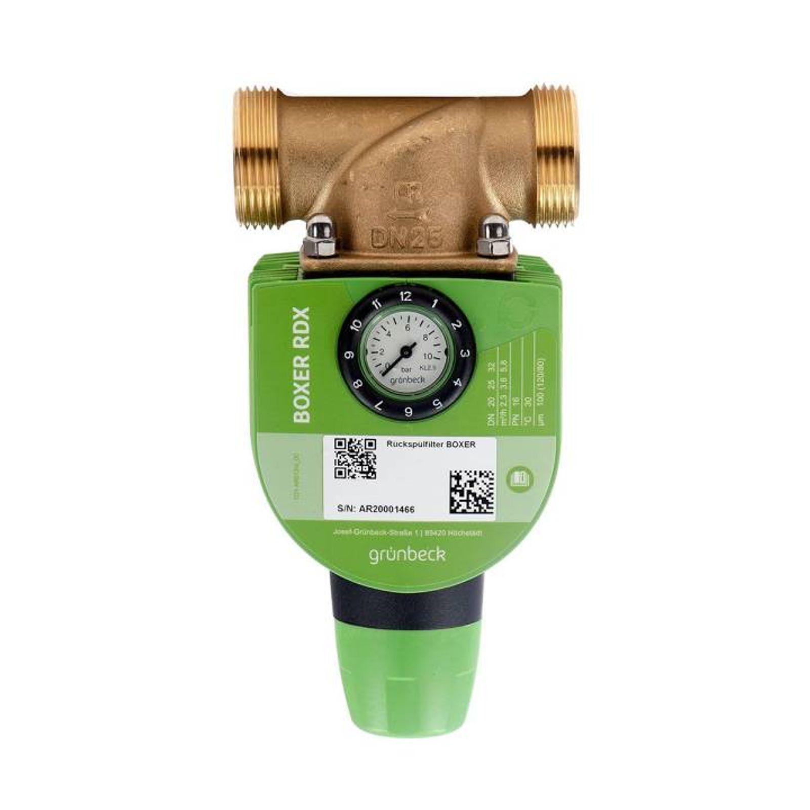 Grünbeck Rückspülfilter mit Druckminderer Boxer RDX 3/4 Zoll