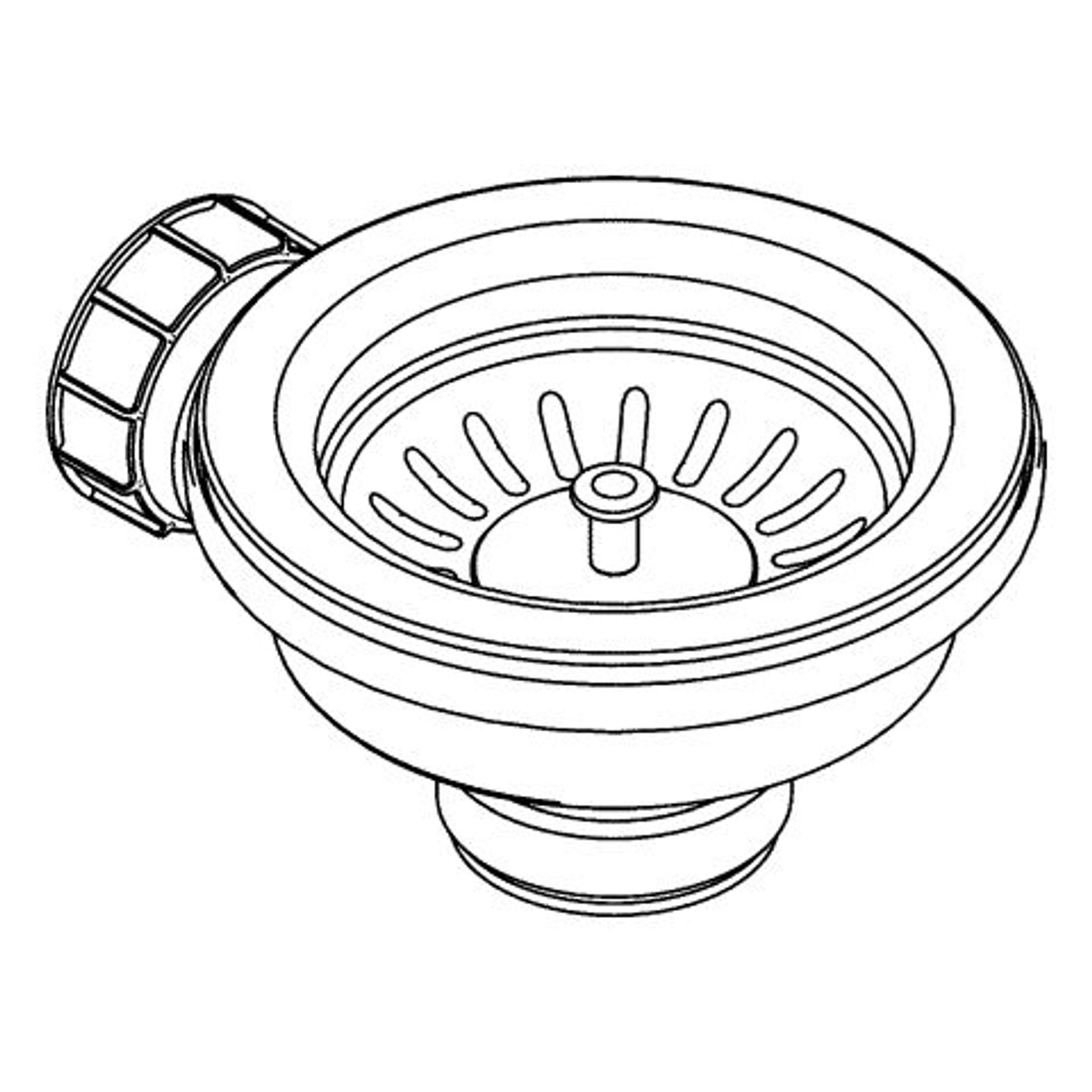 GROHE Ablaufgarnitur 42589 1 für Einbauspülen Edelstahlahl