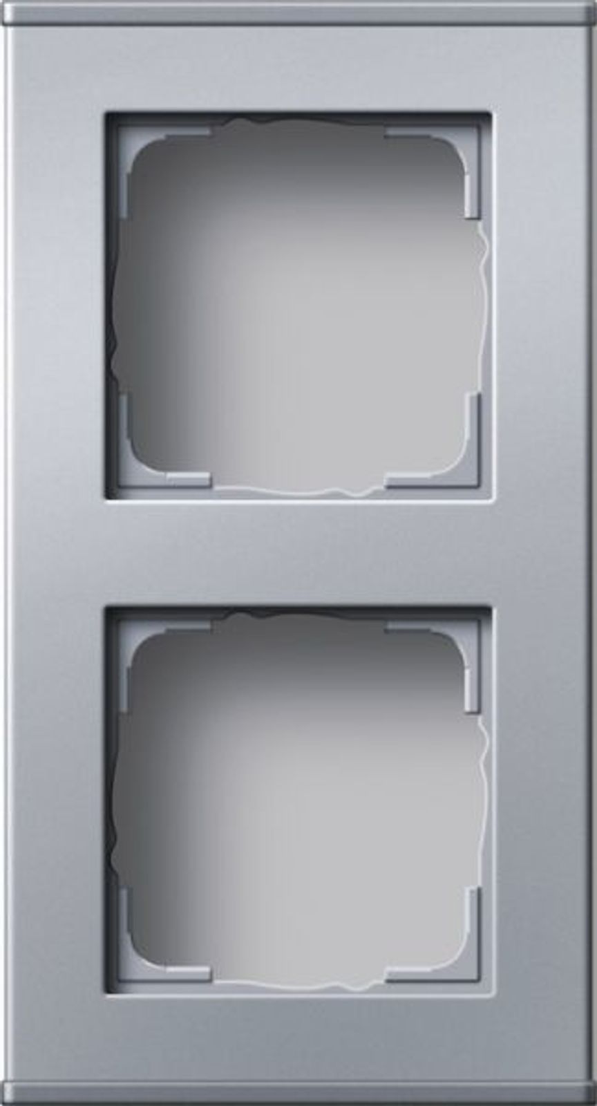 Gira Gehäuse AP 2-fach Metall alu AP-Geh Profil 55 136226 IP21
