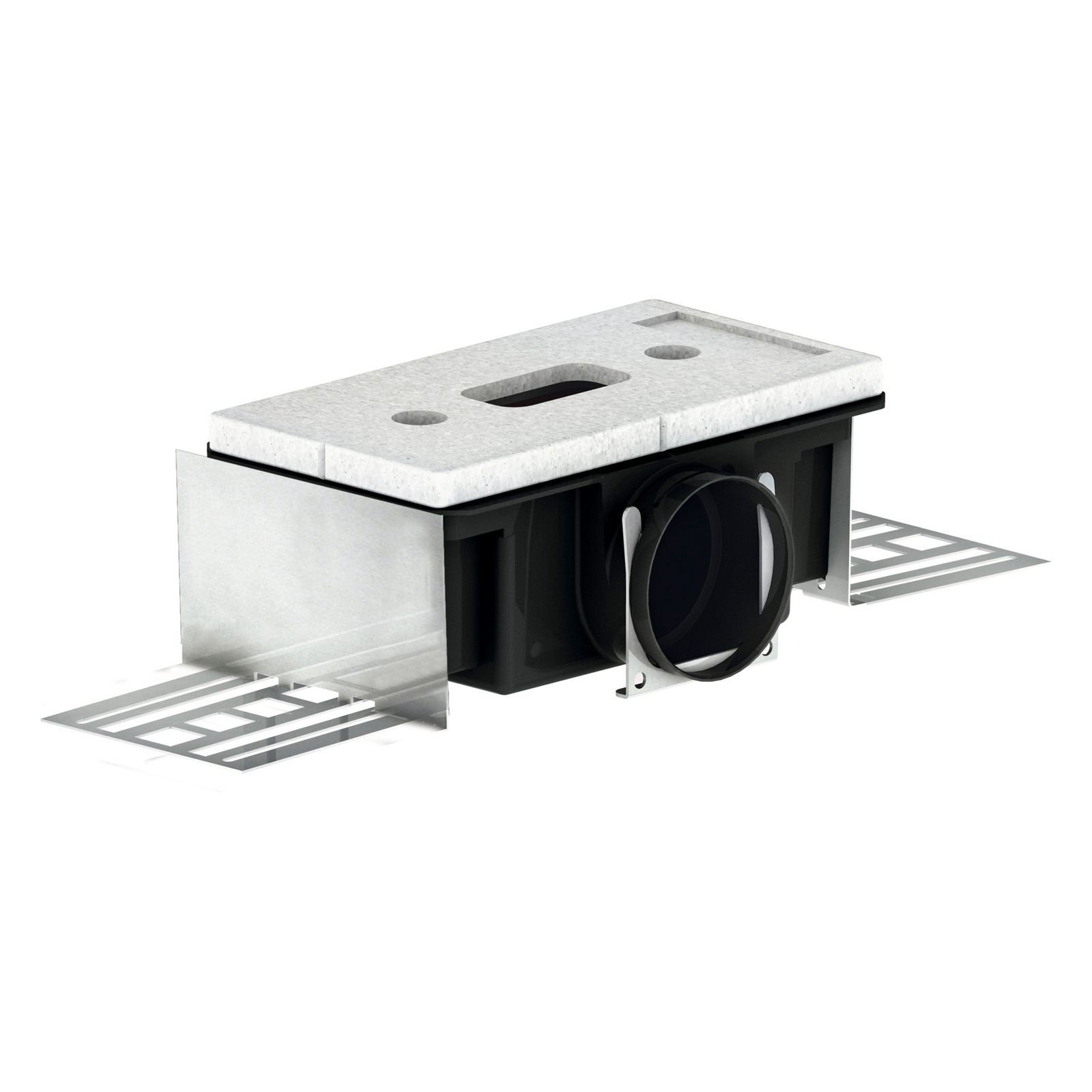 Zehnder Luftdurchlassgehäuse CLD-P 90 seitlich Höhe 115 mm