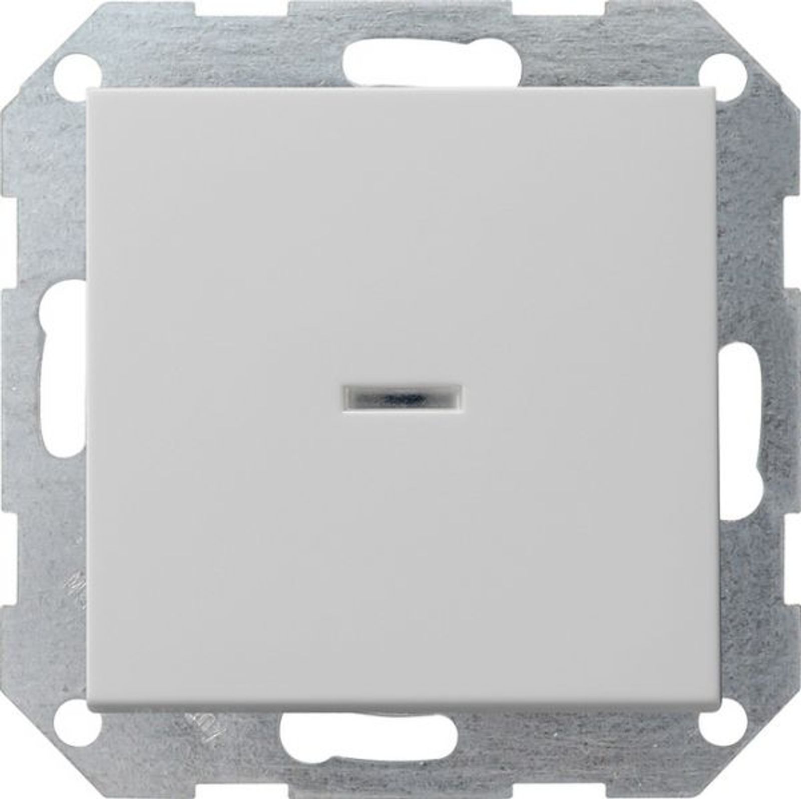 Gira Kontroll-Wechselschalter Taster gr System 55 0136015 mit UP IP20 1-fach