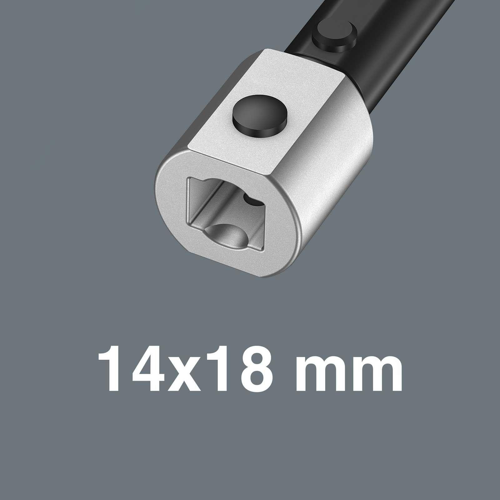 Wera 7880 Joker XXL Selbstjustierender Einsteck-Maulschlüssel für Schlüsselweite 24-32 mm, 14x18 mm