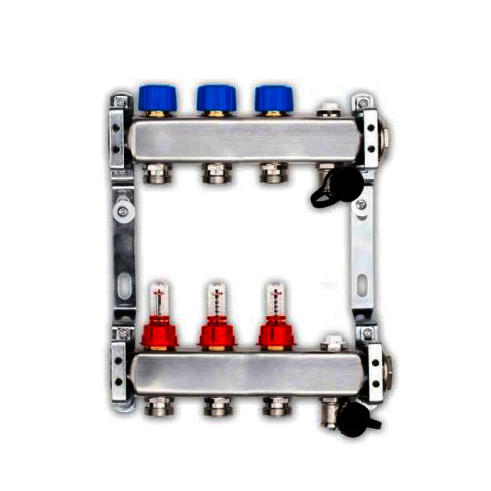 20 m² Set Tackersystem Rollbahn 20 mm WLG 045 16x2 Alu-Verbundrohr Raster 15 cm 2 Heizkreise Regler 230 V + Zubehör