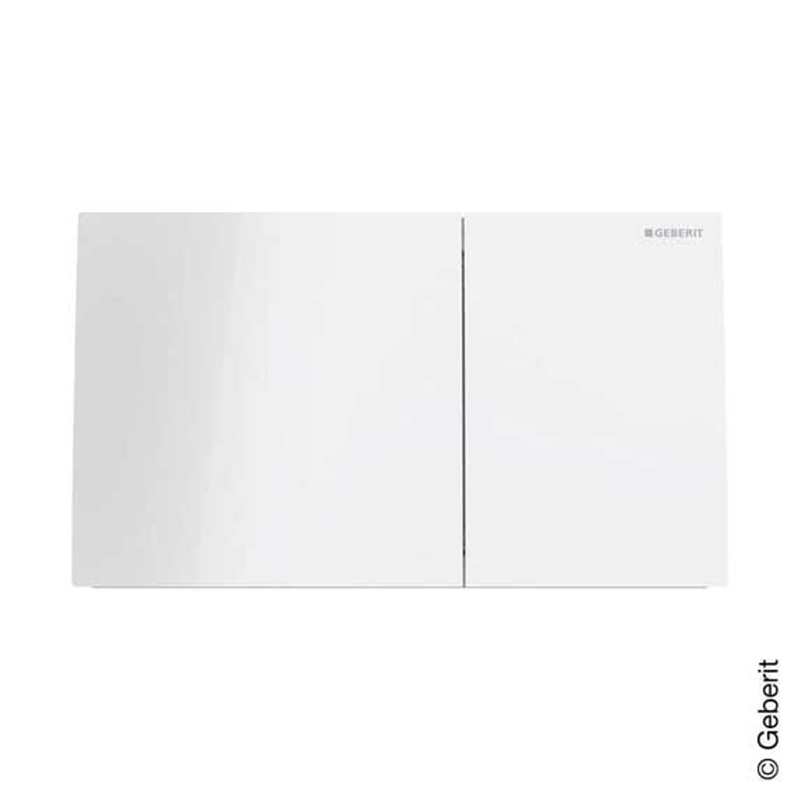 Geberit Sigma70 BetPl für 2-Mengen-Spü Glas weiß