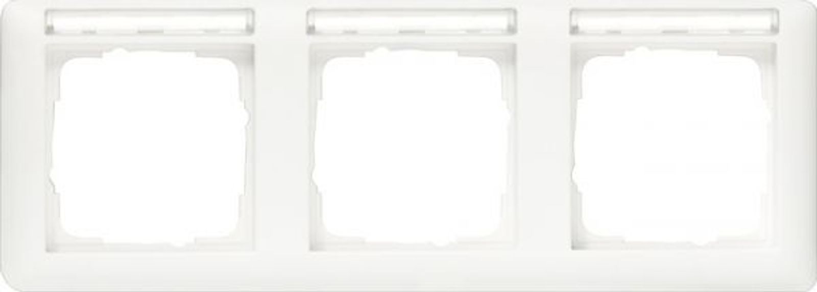 Gira Rahmen 3-fach reinweiß glänzend horizontal BSF Kst Standard 55 109303
