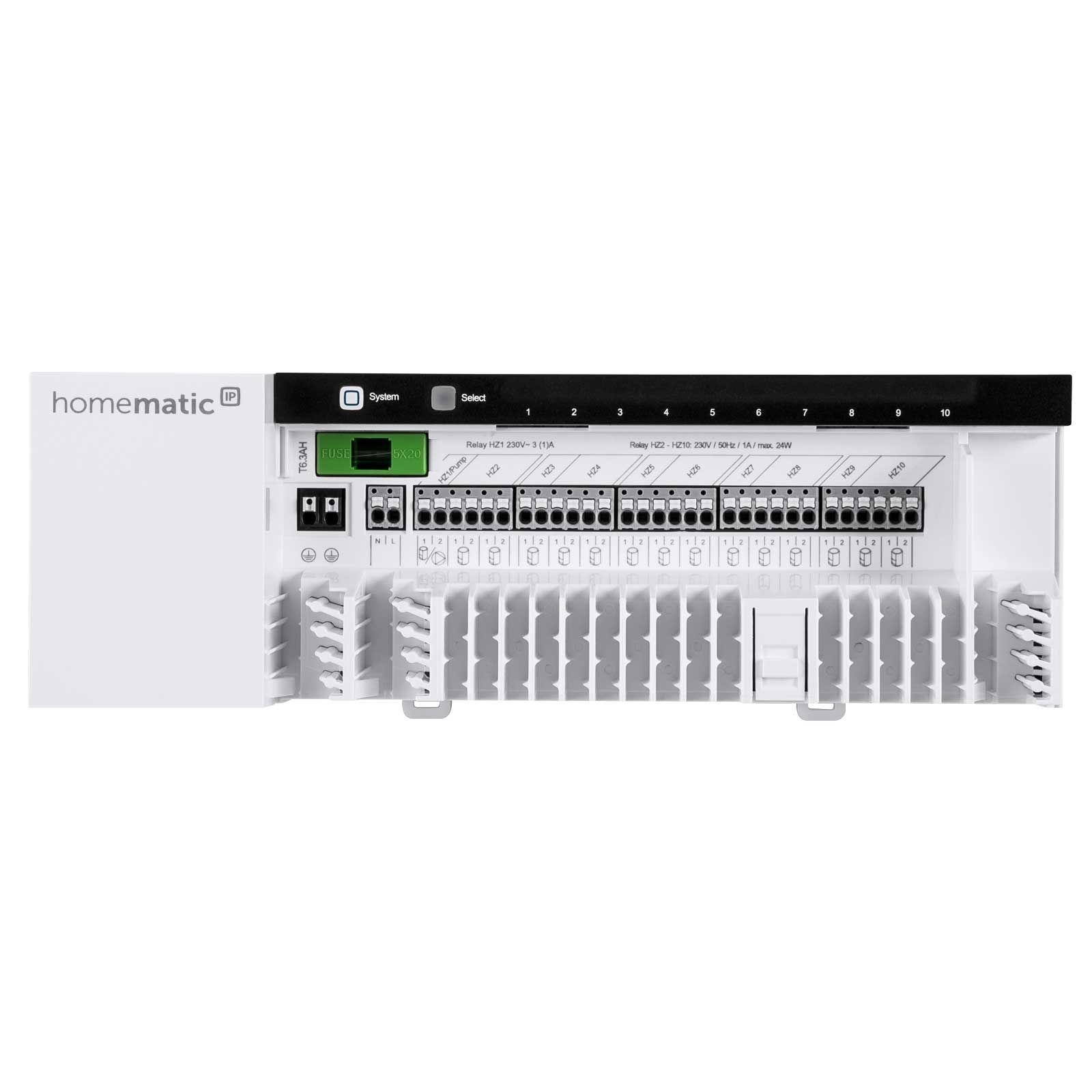 Homematic IP Smart Home Starter Set Fußbodenheizung 5 Zimmer