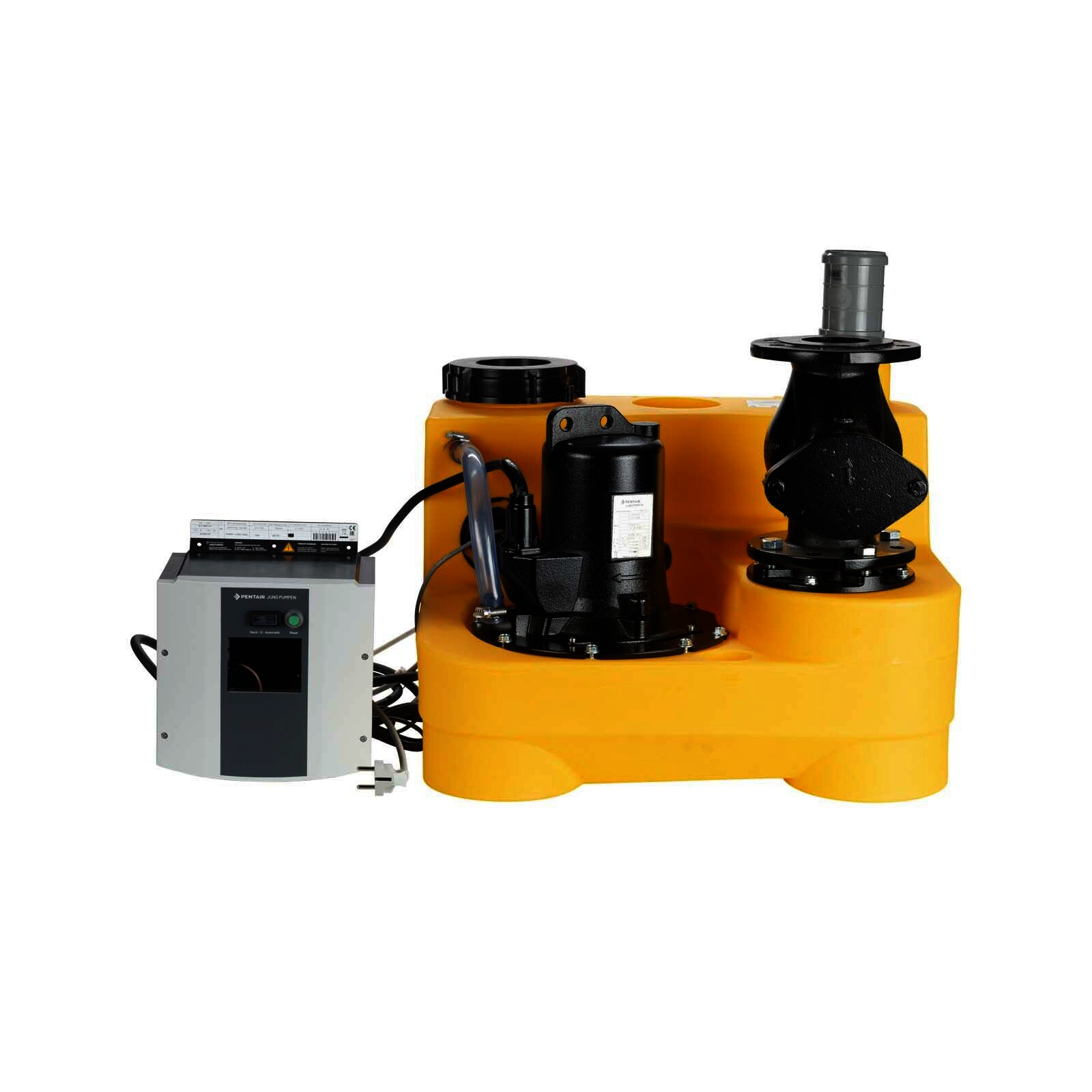 Jung Pumpen Fäkalienhebeanlage COMPLI 400 E (230V) mit montierter Rückschlagklappe R80