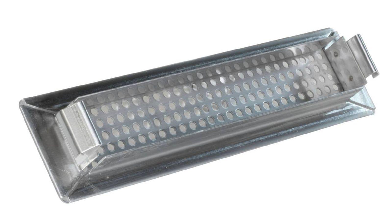 Gitter für Luftanschlusskasten Rundloch Weiß Wand Decke 305 mm x 57 mm