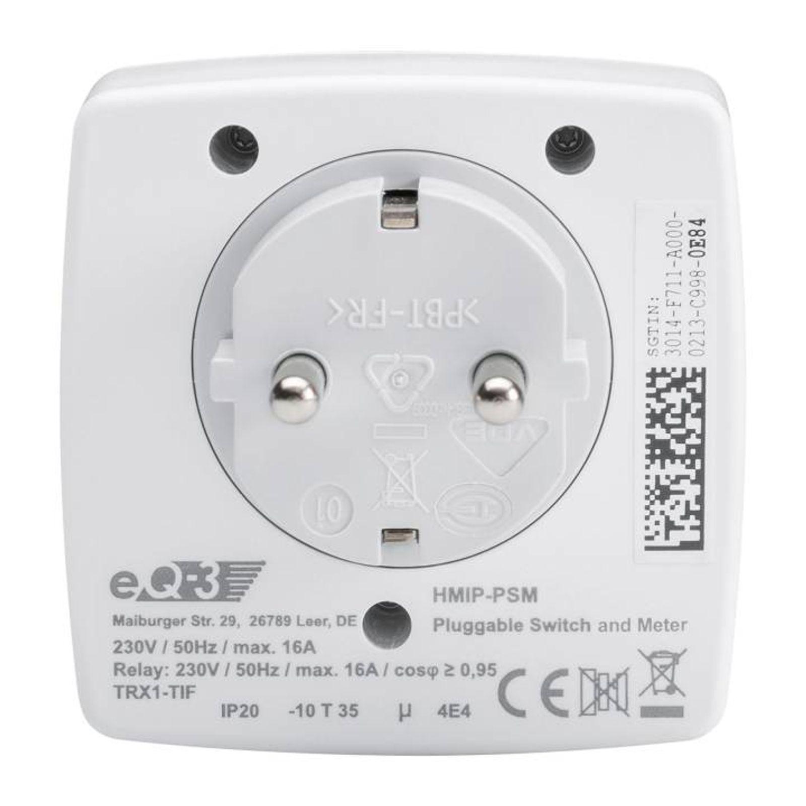 Homematic IP Smart Home Schalt-Mess-Steckdose HmIP-PSM-2