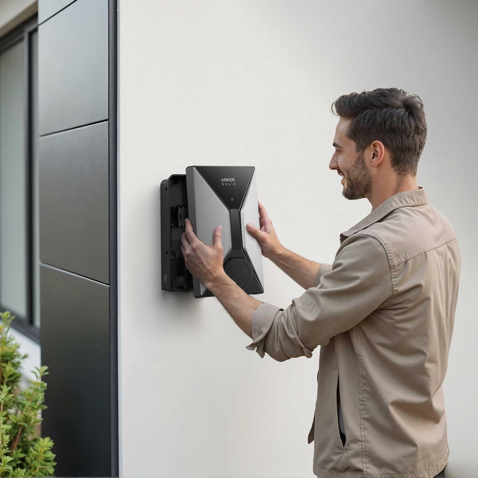 Anker SOLIX V1 Wallbox - Smartes EV-Ladegerät 11 kW Steckdosen-Version