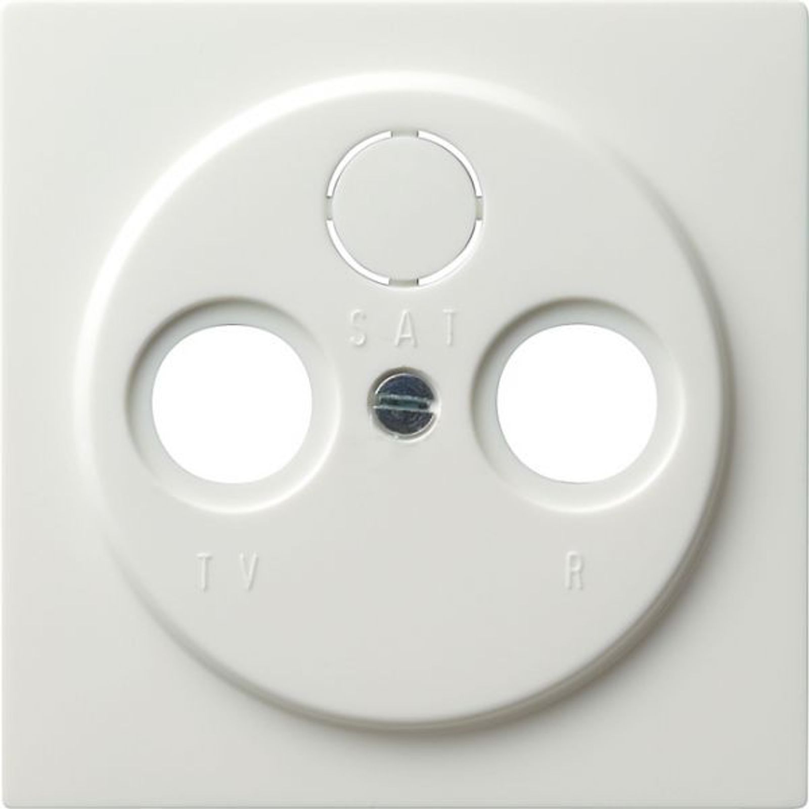 Gira Zentralplatte Ant.dose reinweiß S Color 086940 Schraubbef
