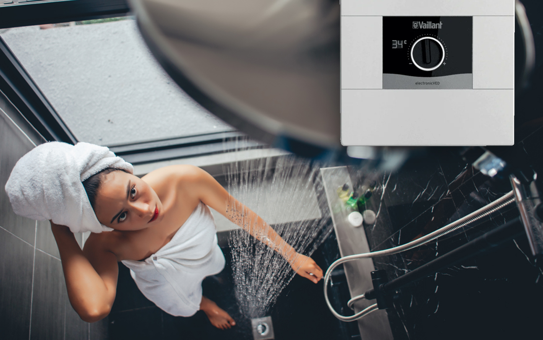 Durchlauferhitzer in der Dusche