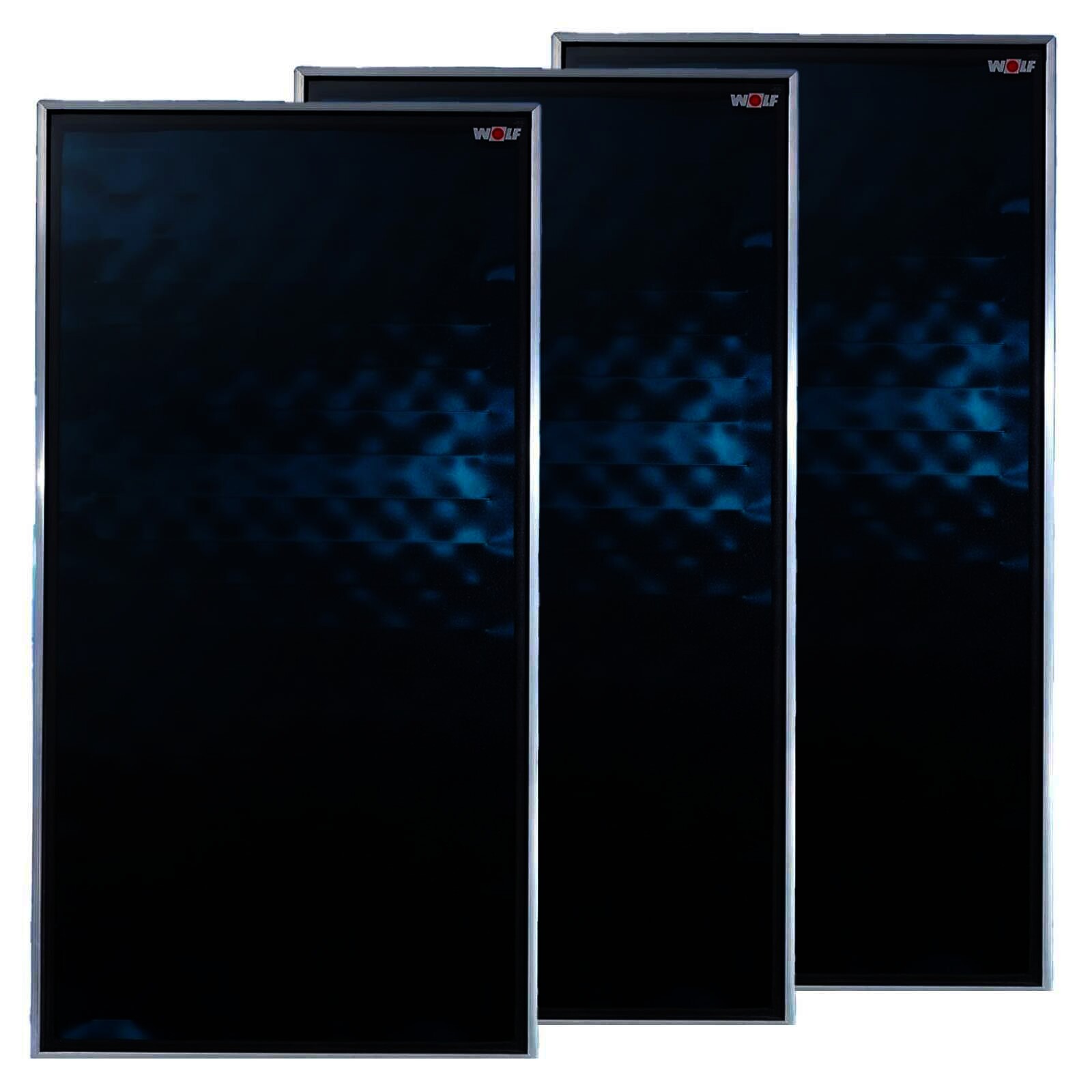 Wolf Solar Paket 6,9 m² mit 3 Flachkollektoren TopSon F3-1, SM2-2 Regelung