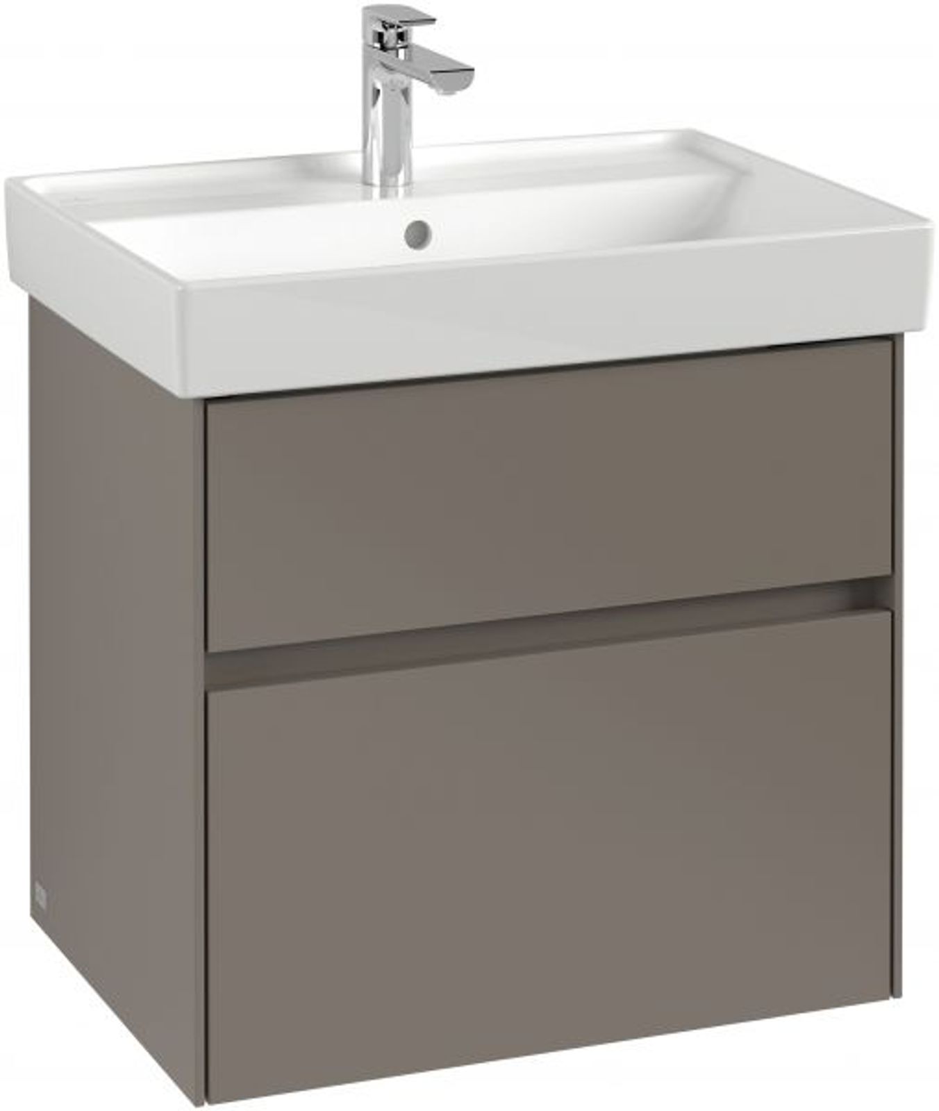Villeroy & Boch Waschbeckenunterschrank Collaro C00900 604x546x444mm Eckig Glossy White