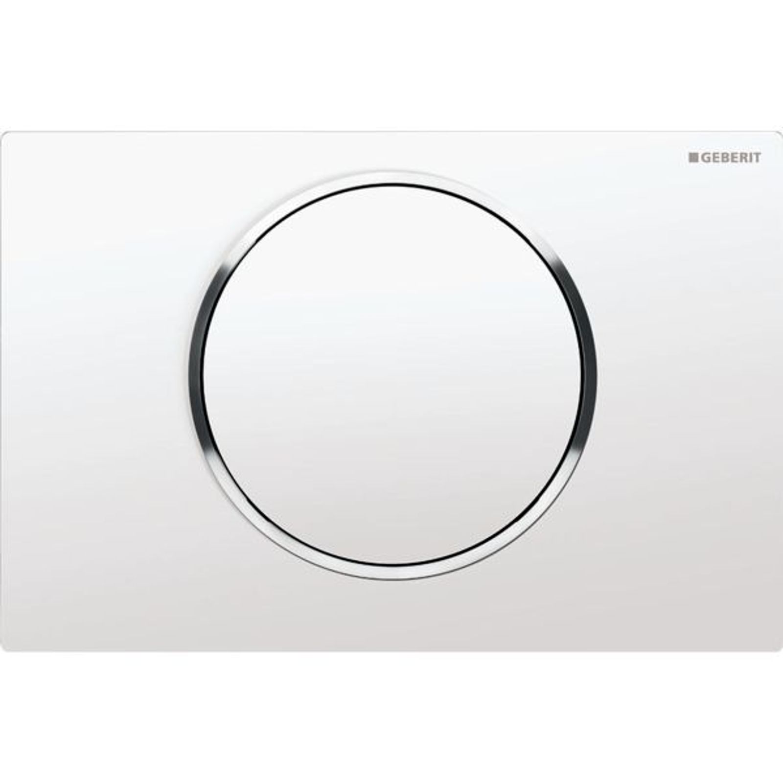 Geberit BetPl Sigma10 für Spül-Stopp-Sp weiß glanzchrom weiß