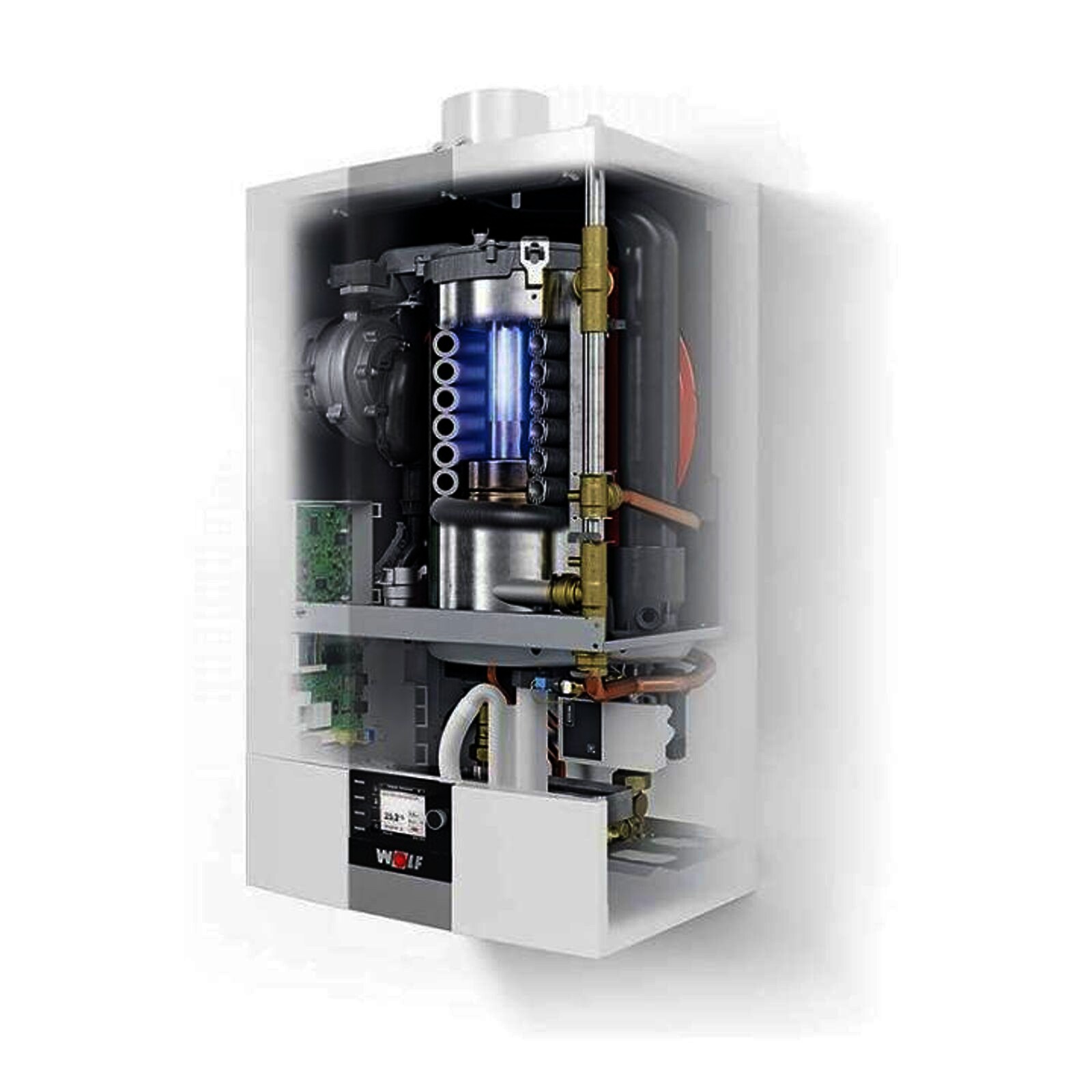 Wolf Gas-Brennwerttherme CGB-2-20 ComfortLine 20 kW, inkl. Regelung BM-2 und Zubehör