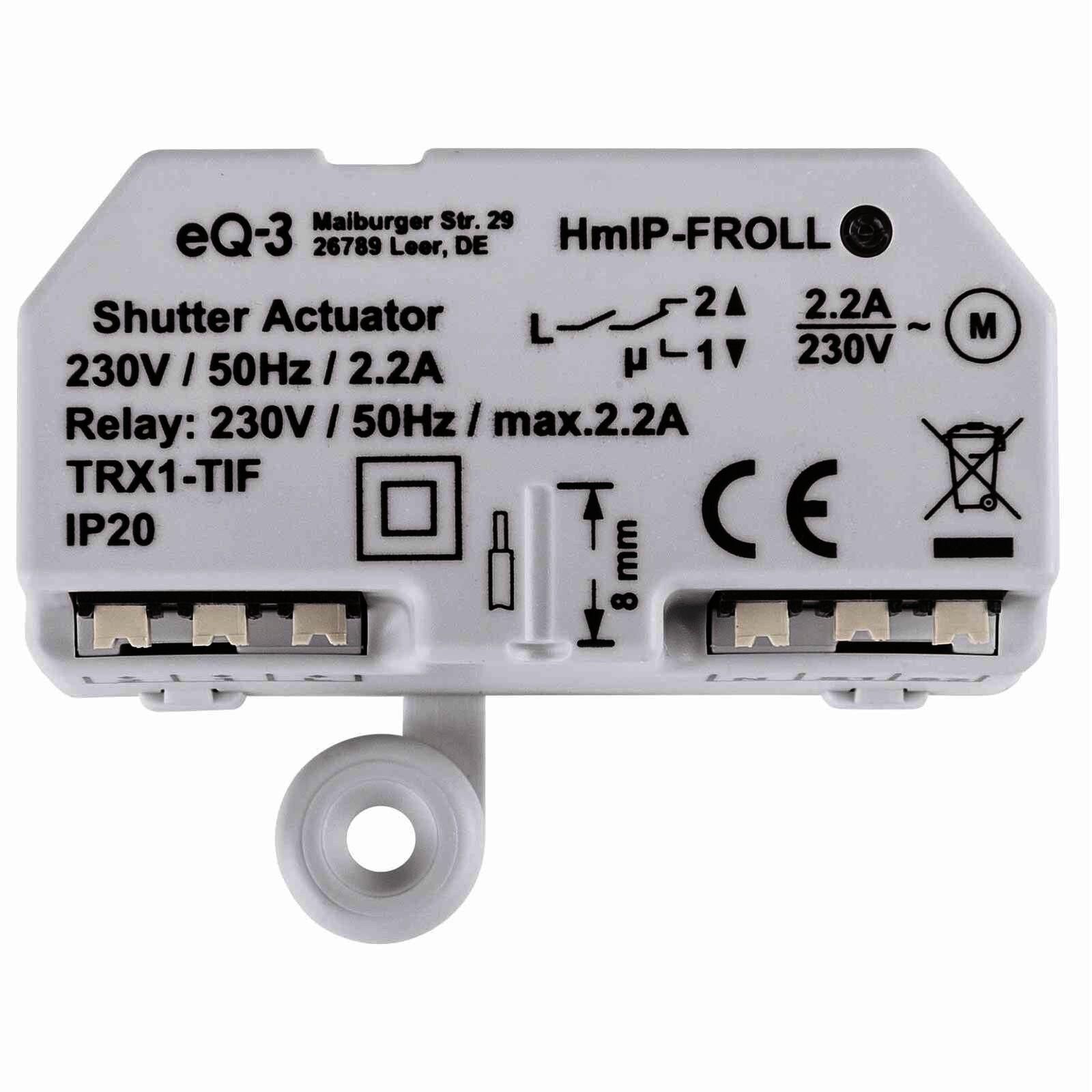 Homematic IP Smart Home Rollladenaktor Unterputz HmIP-FROLL