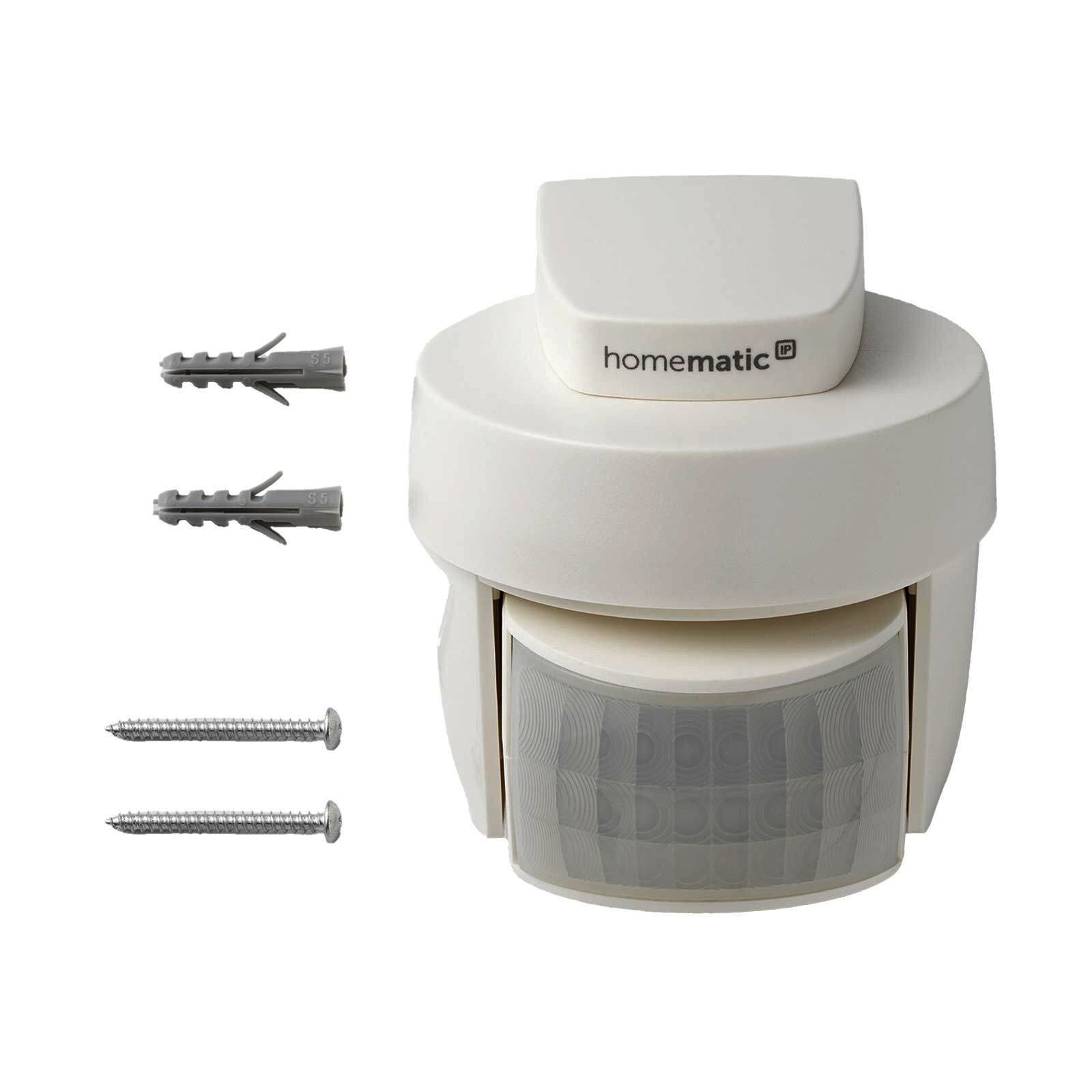 Homematic IP Smart Home Bewegungsmelder HmIP-SMO-2 mit Dämmerungssensor - außen, weiß