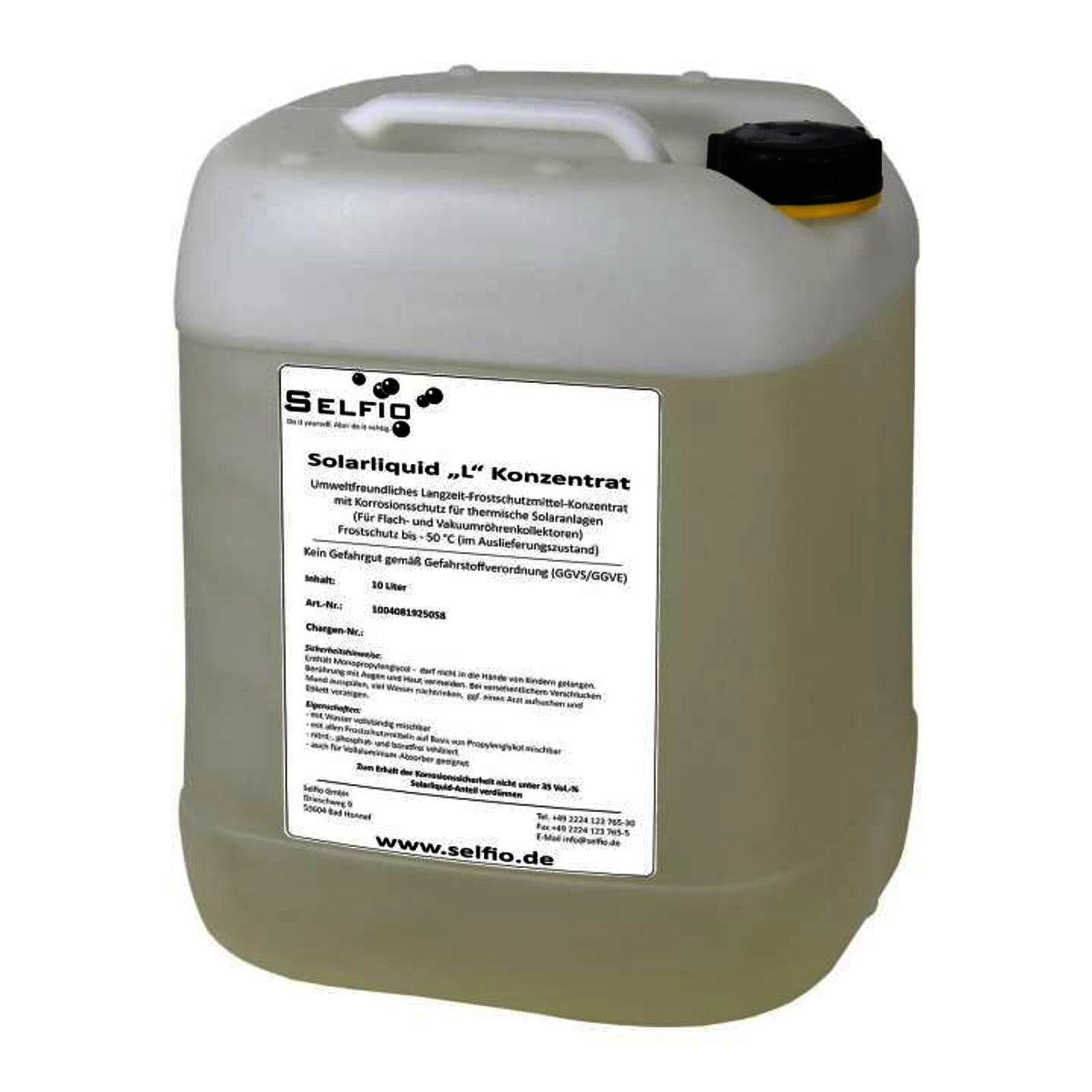 Solarflüssigkeit Solarliquid L Konzentrat 10 Liter