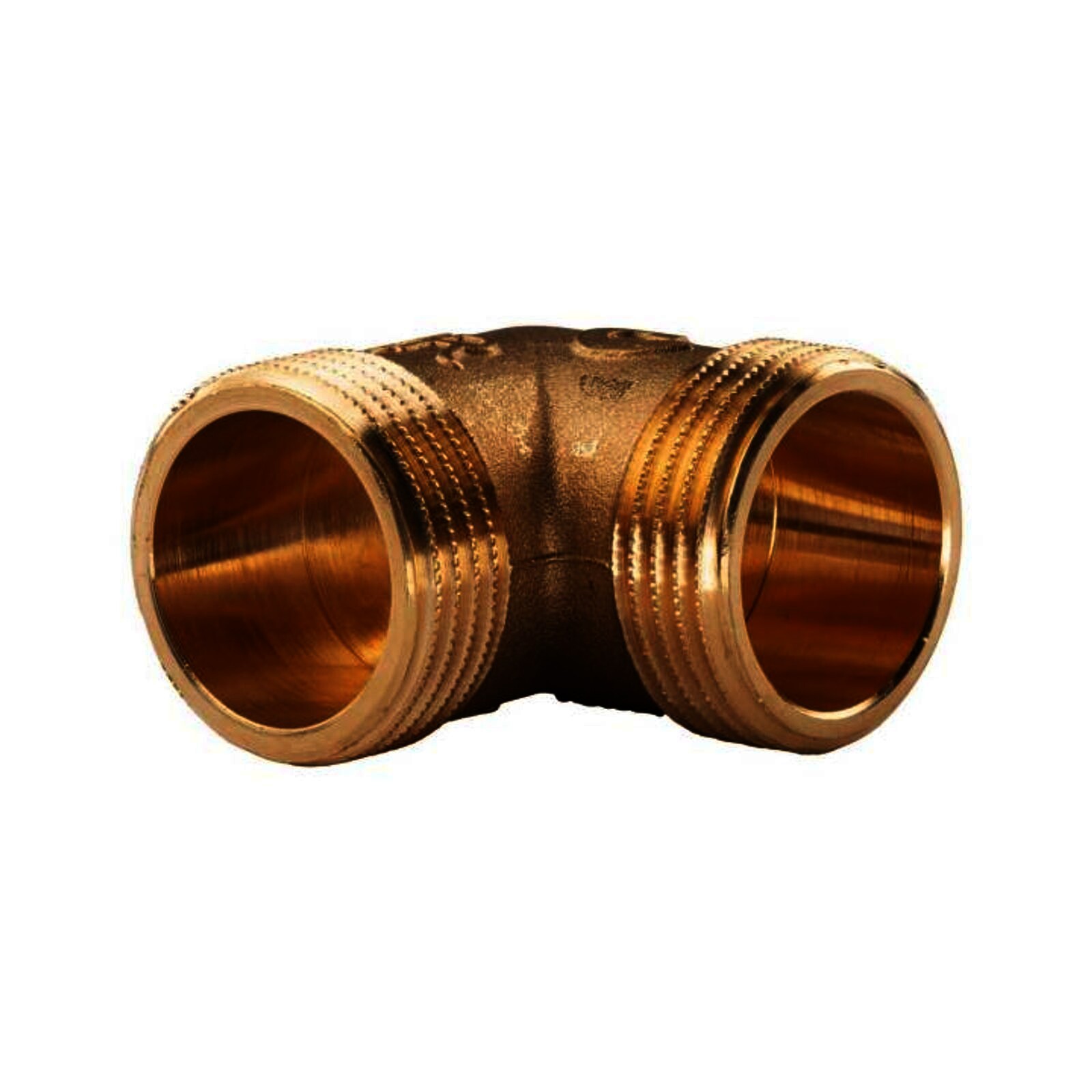 Messing Gewinde-Fitting 90° Winkel 1"AG - 1"AG (DN 25) - schwere Ausführung