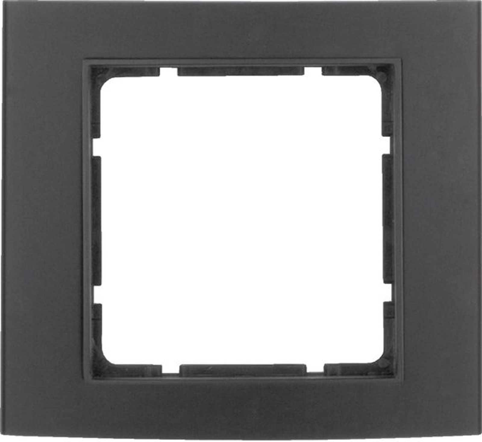 Berker 10113005 Rahmen 1fach B.3 Alu, schwarz/anthrazit