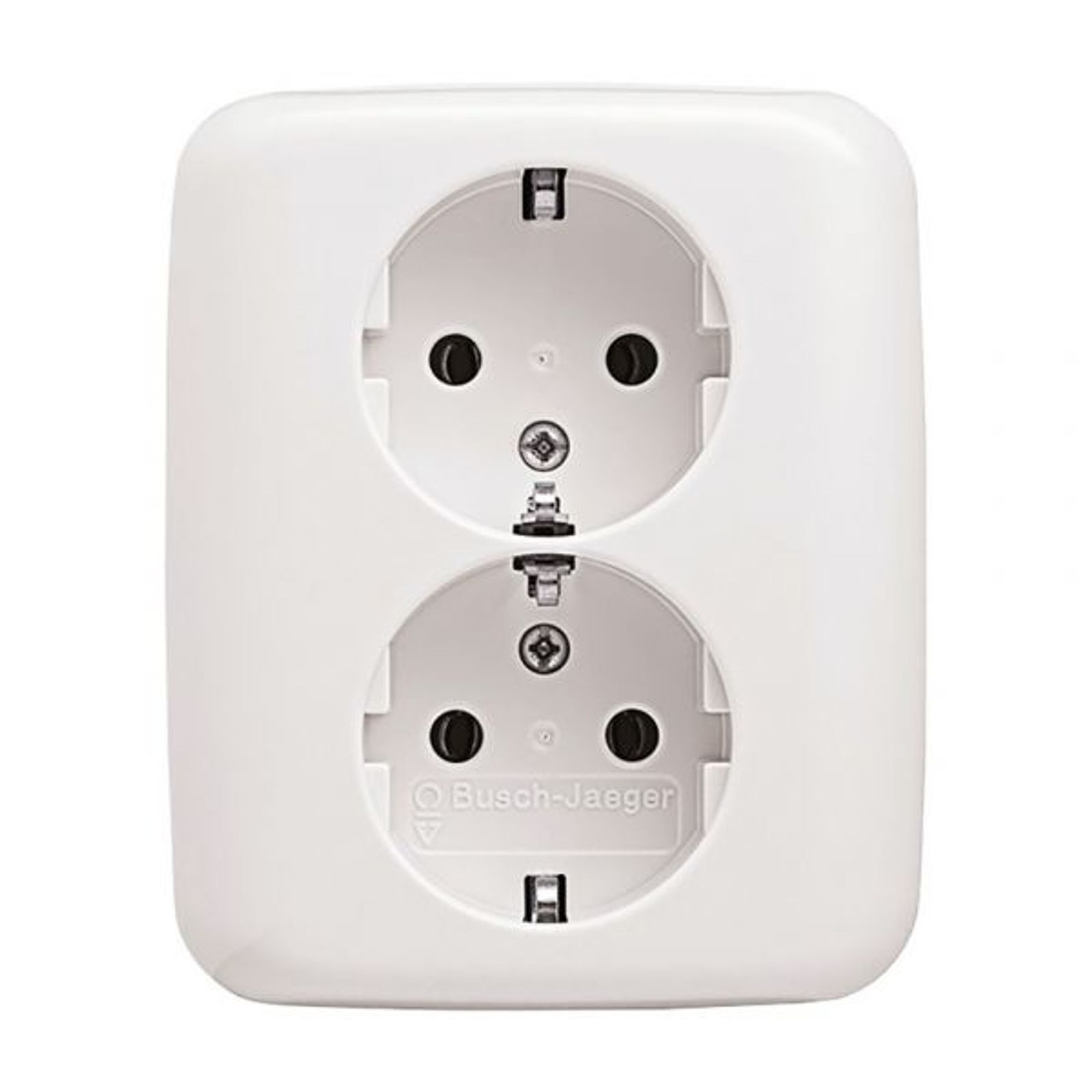 Busch-Jaeger 202 EUJ-214 SCHUKO® Doppelsteckdose volle Abdeckung