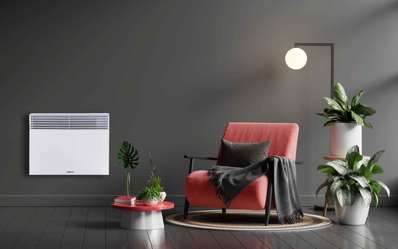 Heizlüfter im modernen Raum