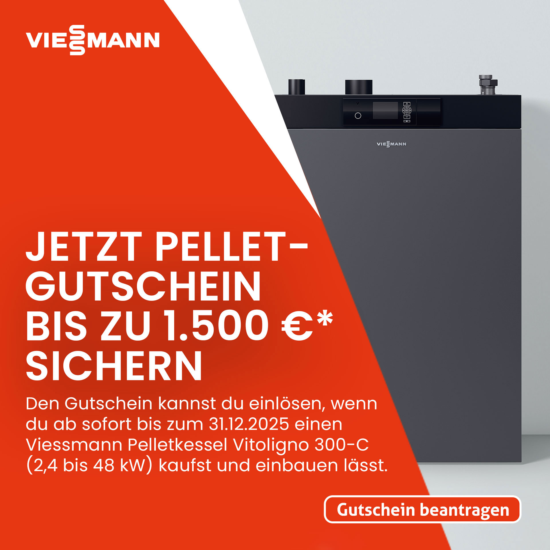 1500€ Viessmann Pelletgutschein